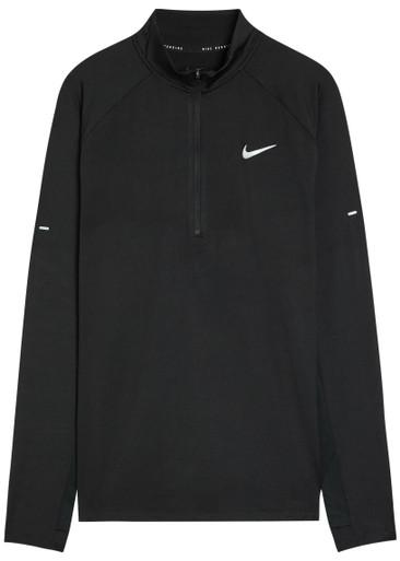 Dri-FIT quarter-zip stretch-jersey running top by NIKE