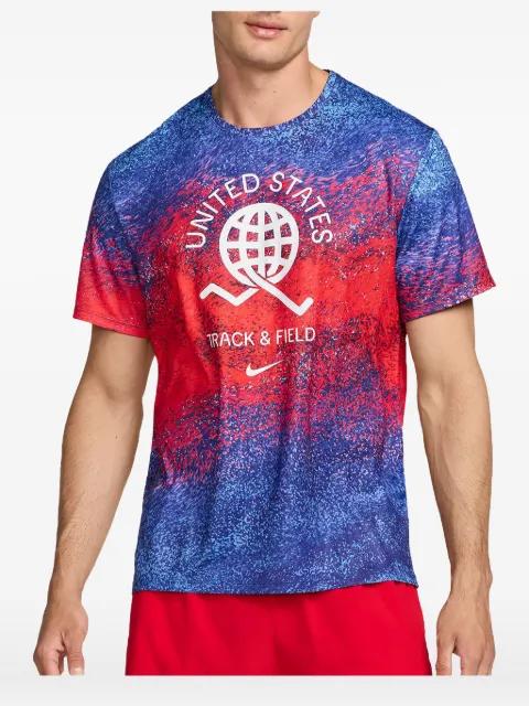 Dri-Fit Miler printed T-shirt by NIKE