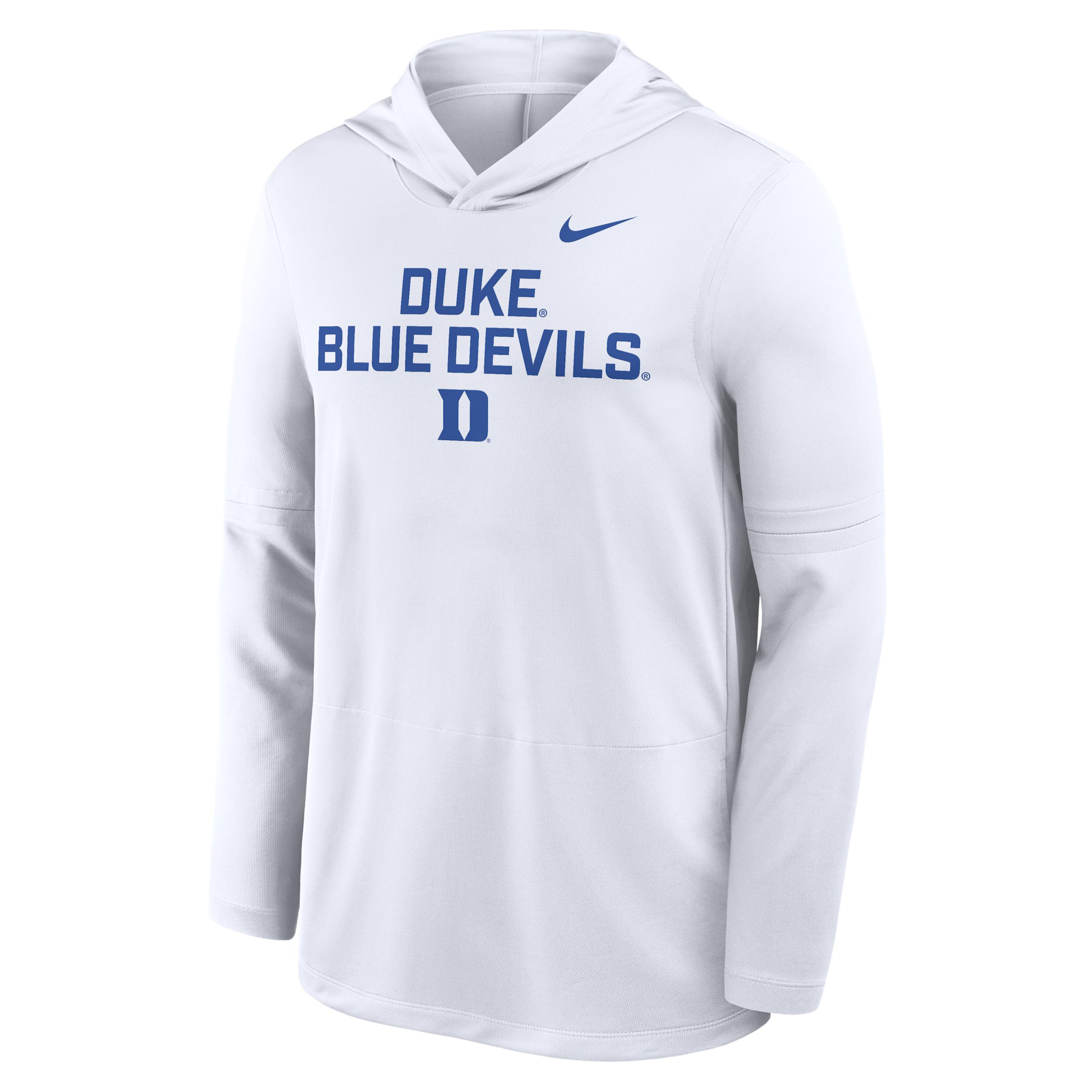 Duke Sideline Nike Men's Dri-FIT College Long-Sleeve Hooded Top by NIKE