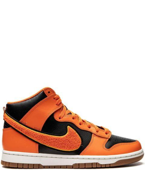 Dunk High "Chenille - Safety Orange" sneakers by NIKE