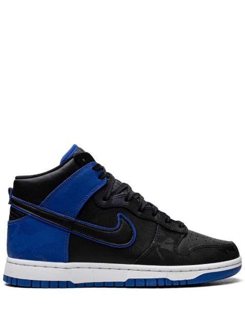 Dunk High SE "Camo Black Royal" sneakers by NIKE