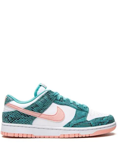 Dunk Low Snakeskin "Washed Teal/Bleached Coral" sneakers by NIKE