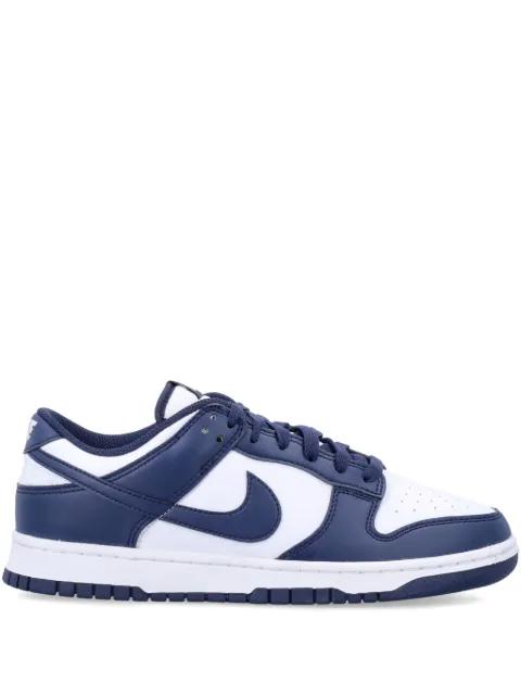 Dunk Low "White/Midnight Navy" sneakers by NIKE