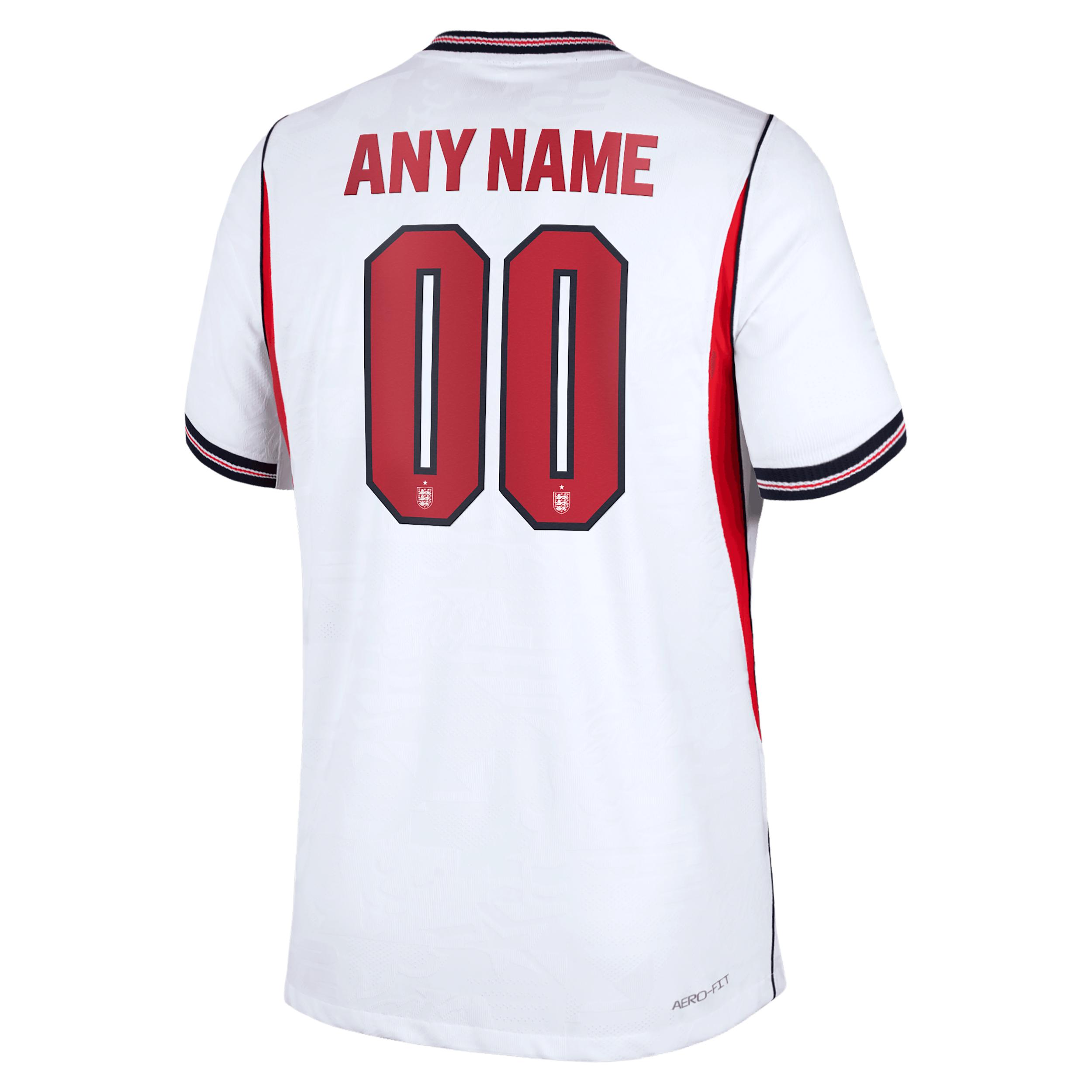 England 2026 Match Home Nike Men's Aero-FIT Soccer Authentic Custom Jersey By You by NIKE