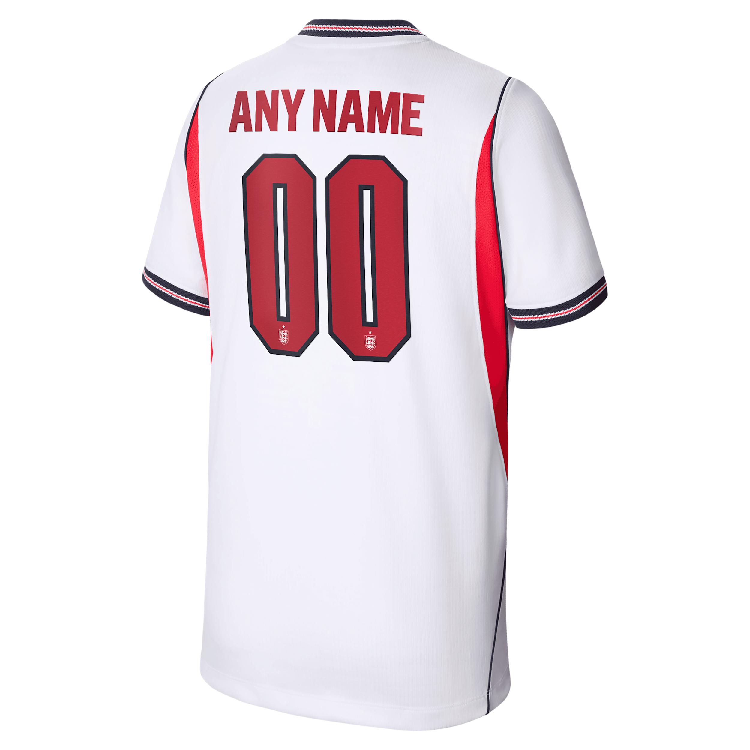 England 2026 Stadium Home Big Kids' Nike Dri-FIT Soccer Replica Custom Jersey By You by NIKE