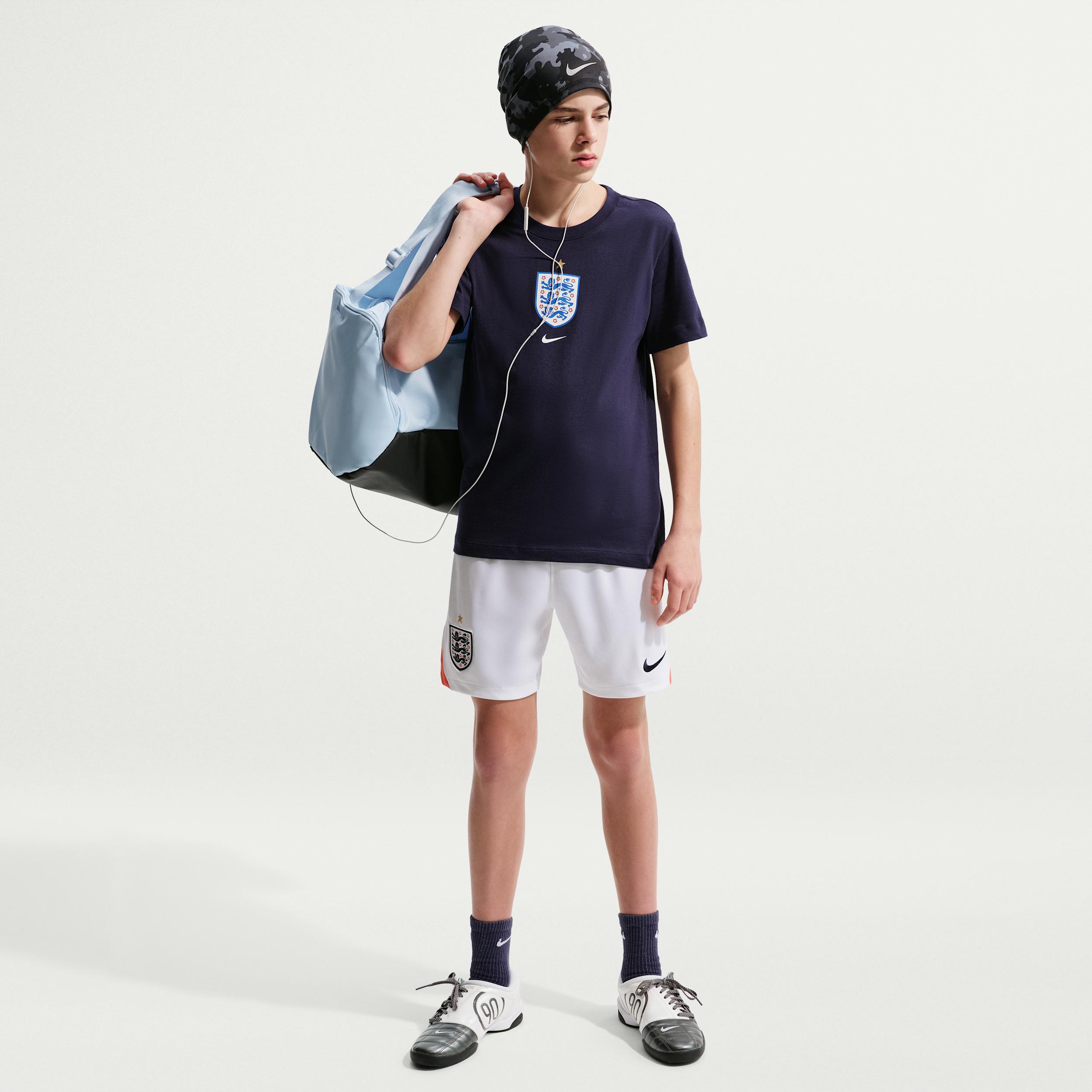 England 2026 Stadium Home Big Kids' Nike Dri-FIT Soccer Replica Shorts by NIKE