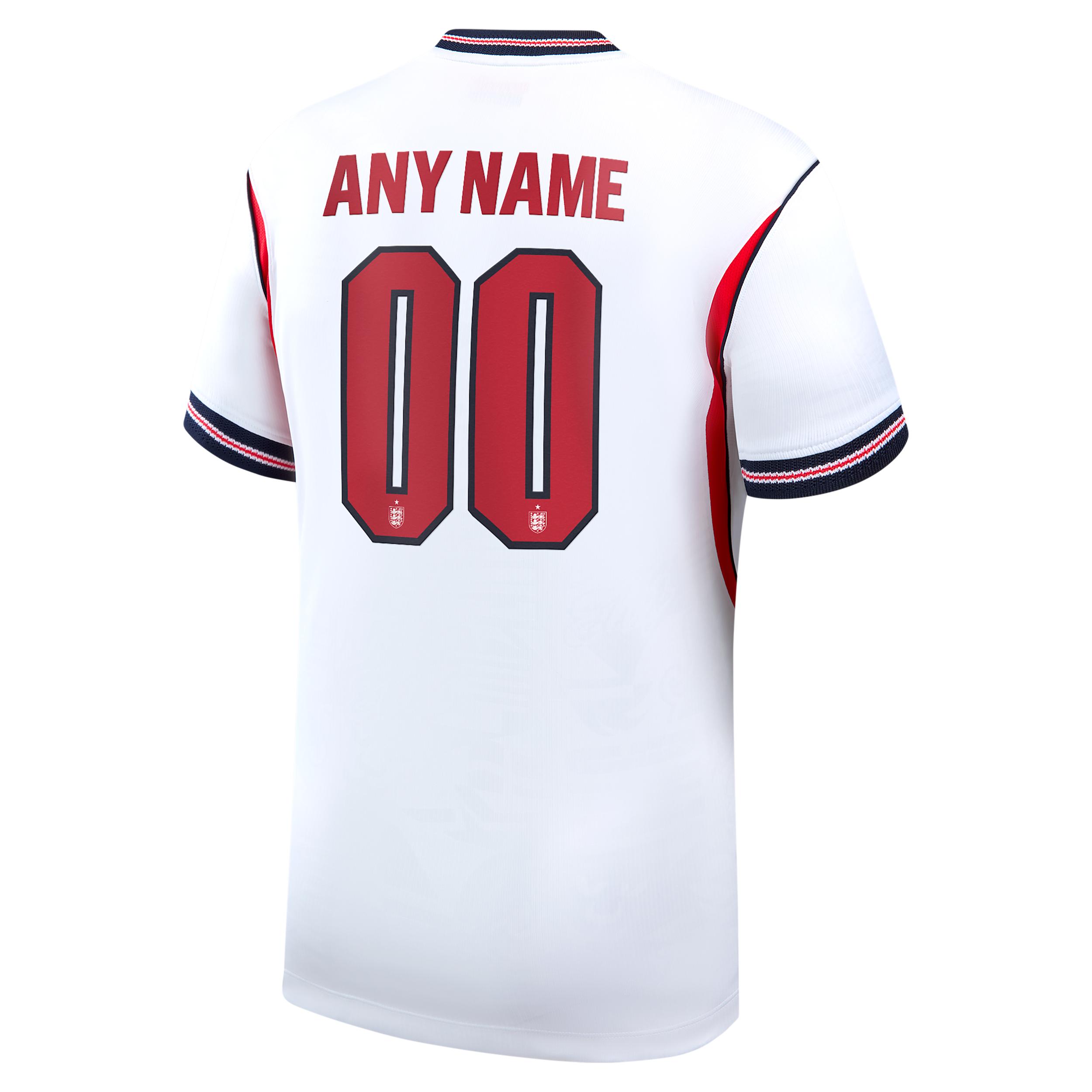 England 2026 Stadium Home Nike Men's Dri-FIT Soccer Replica Custom Jersey By You by NIKE