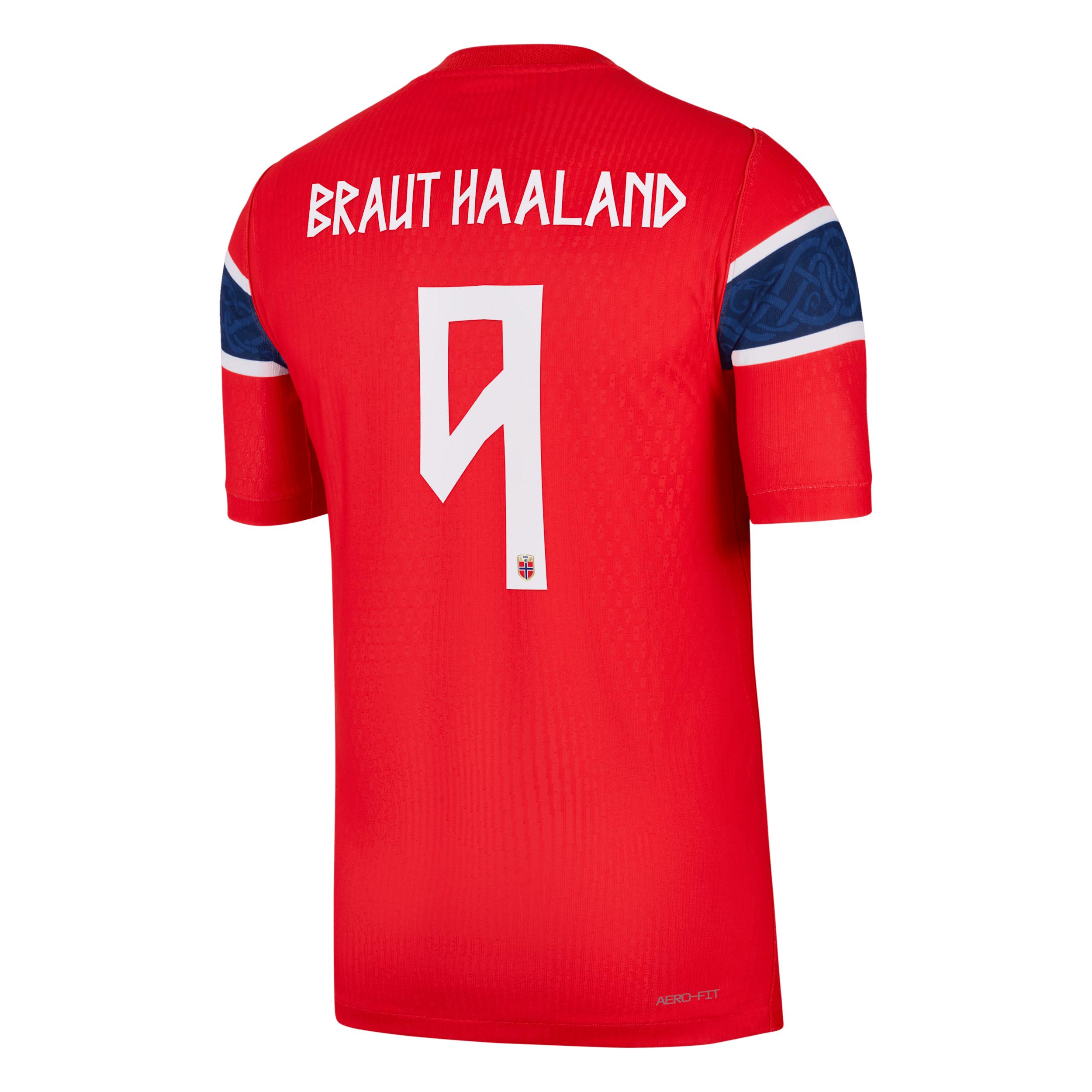 Erling Braut Haaland Norway National Team 2026 Match Home Nike Men's Dri-FIT ADV Soccer Jersey by NIKE