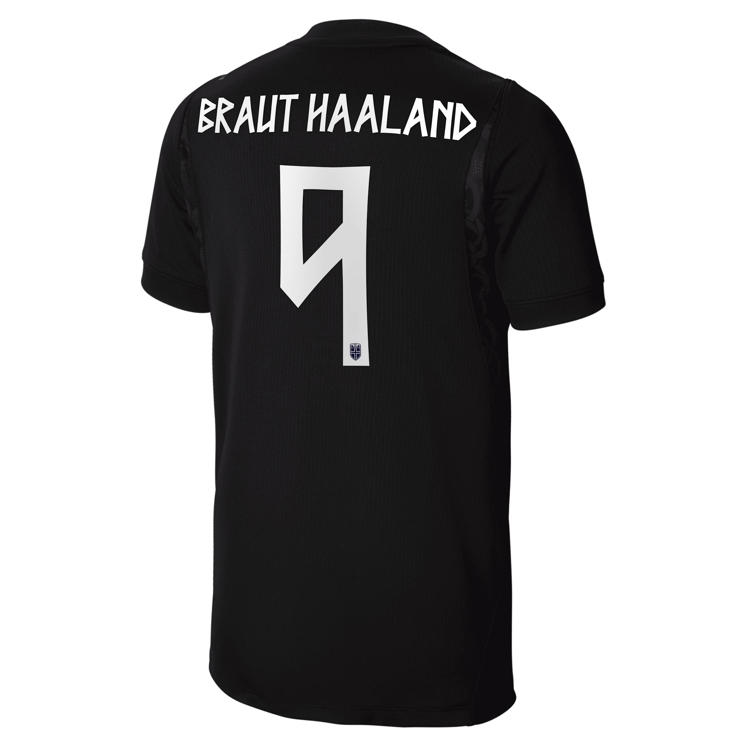 Erling Braut Haaland Norway National Team 2026 Stadium Away Big Kids' Nike Dri-FIT Soccer Jersey by NIKE