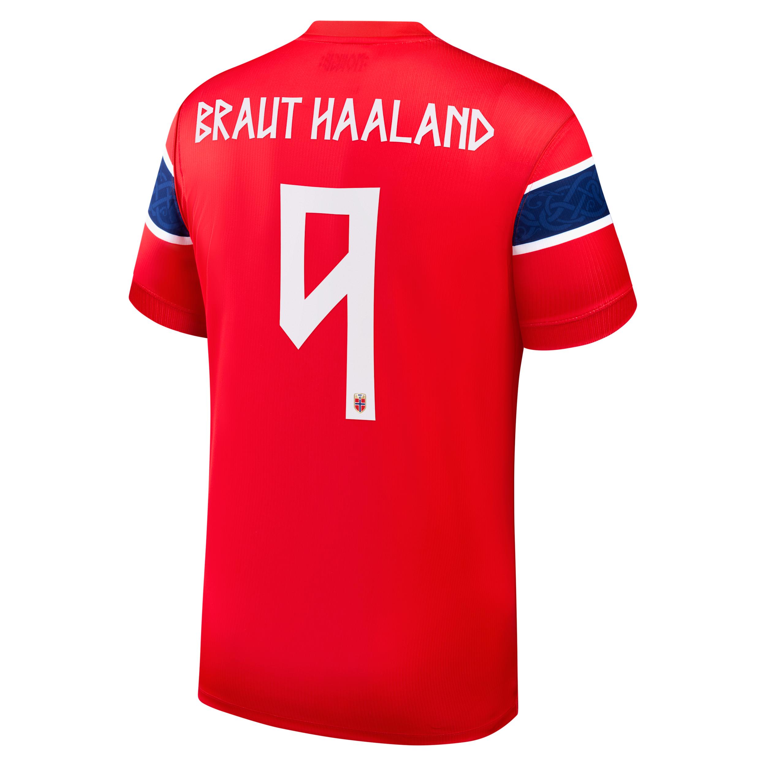 Erling Braut Haaland Norway National Team 2026 Stadium Home Nike Men's Dri-FIT Soccer Jersey by NIKE