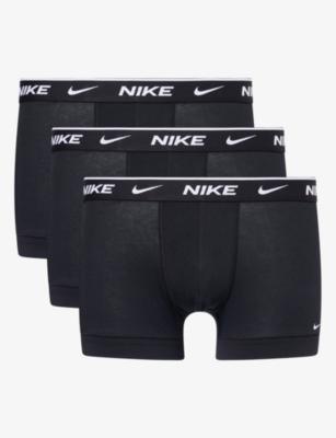 Essential Pack of Three Cotton-Stretch Trunks by NIKE