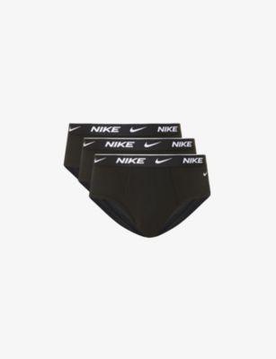 Everyday stretch-cotton jersey briefs pack of three by NIKE