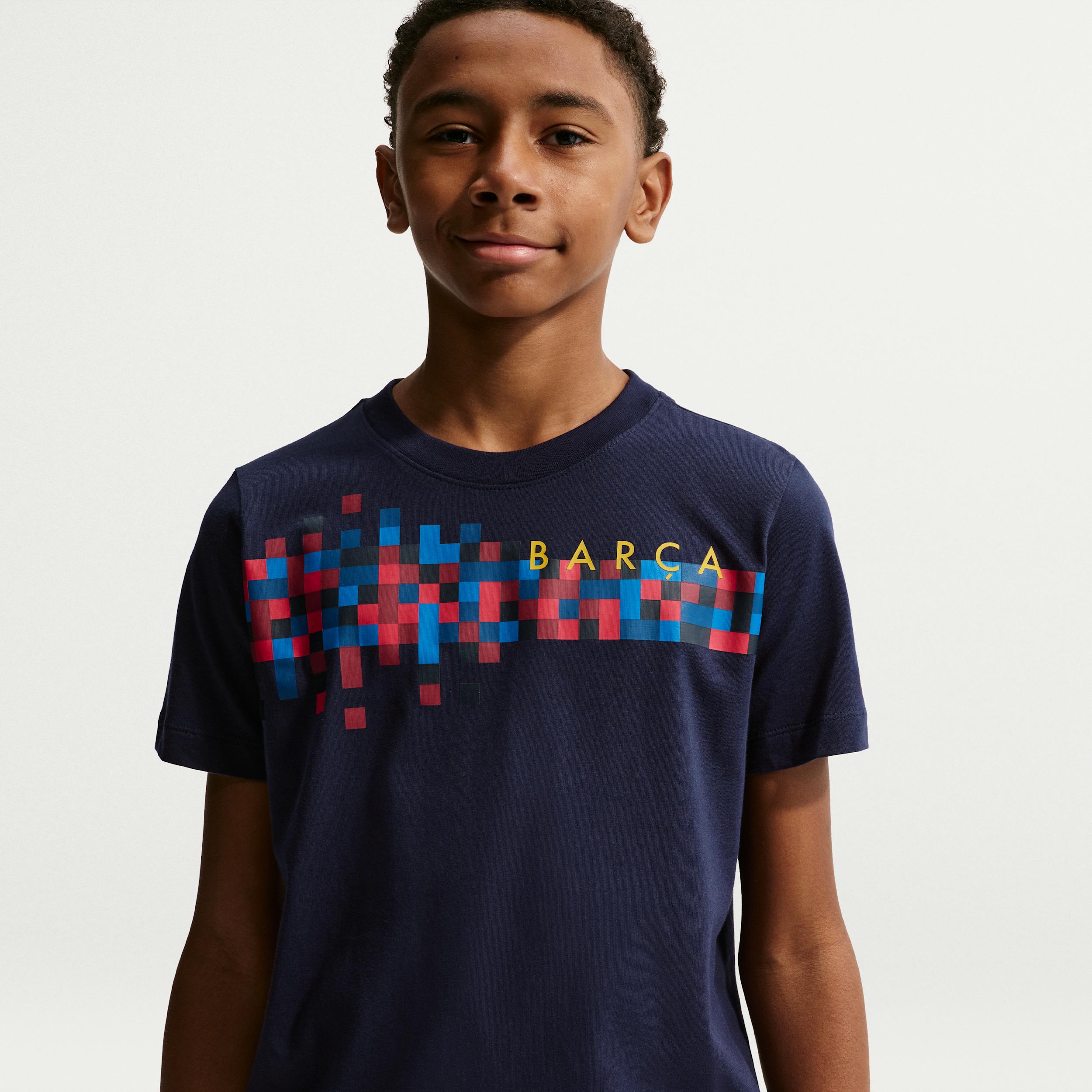 FC Barcelona Big Kids' Nike Soccer T-Shirt by NIKE