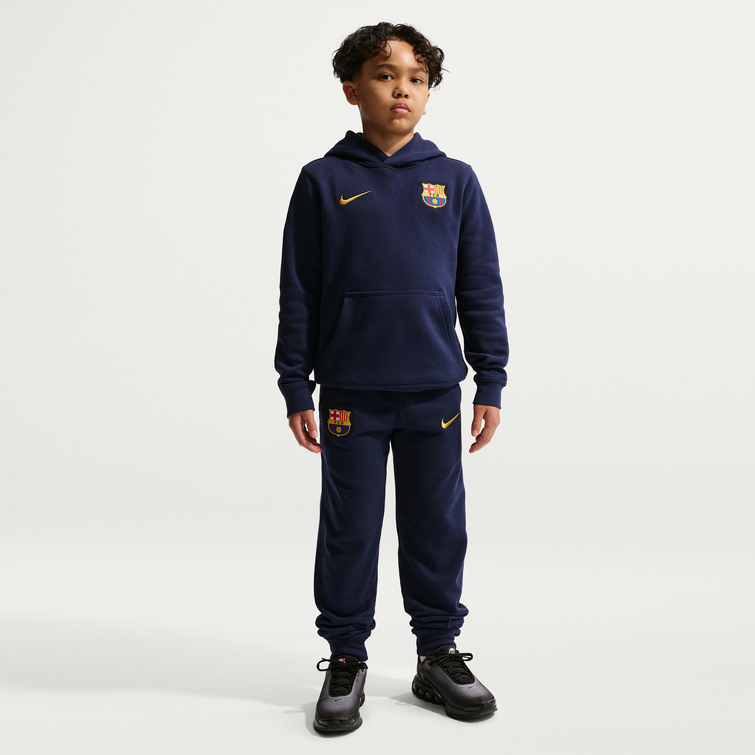 FC Barcelona Club Big Kids' (Boys') Nike Soccer Jogger Pantsin Blue | II3962-498 by NIKE