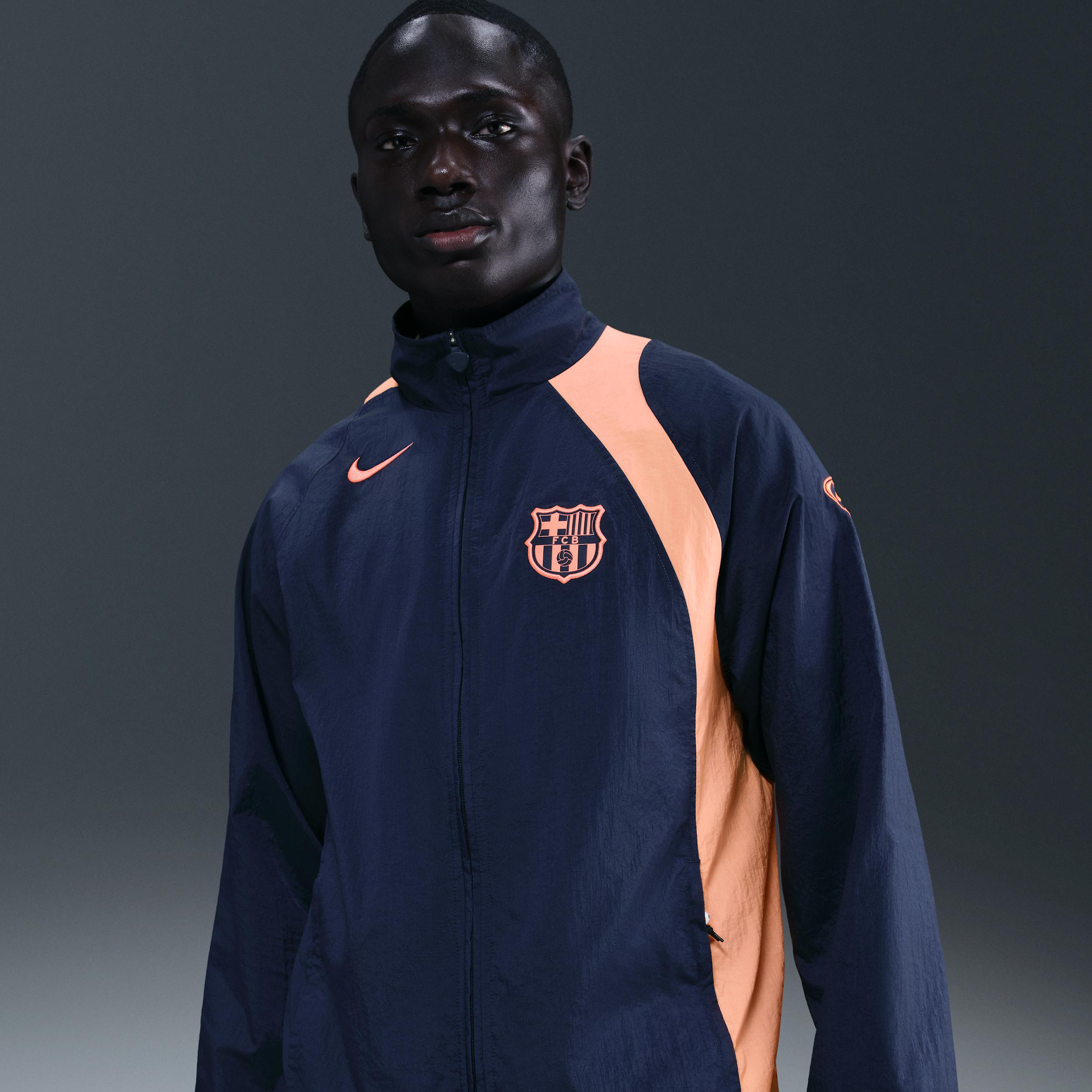 FC Barcelona Nike Men's Soccer Total 90 Soccer Track Jacket by NIKE