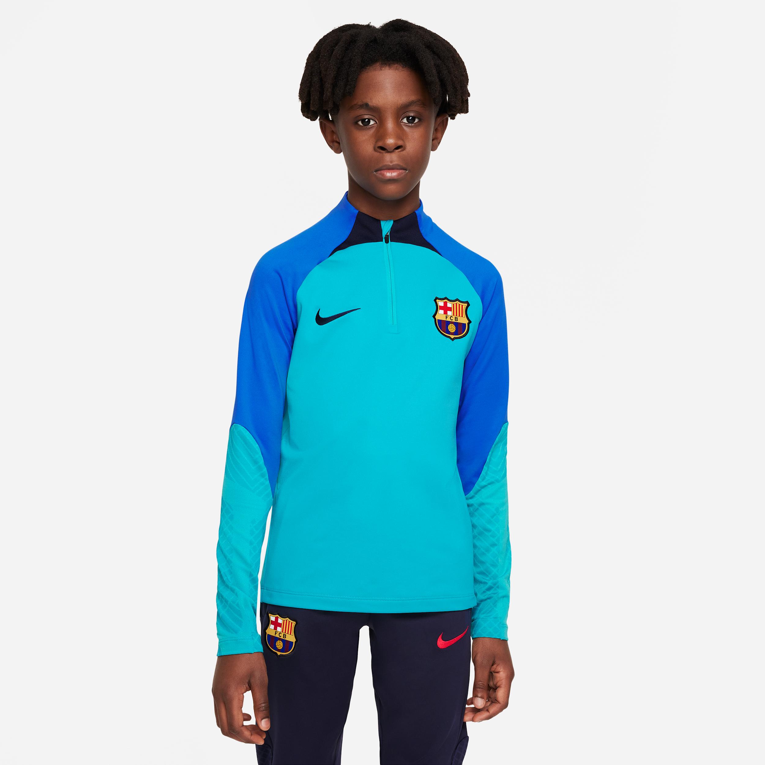 FC Barcelona Strike Big Kids' Nike Dri-FIT Soccer Drill Top by NIKE