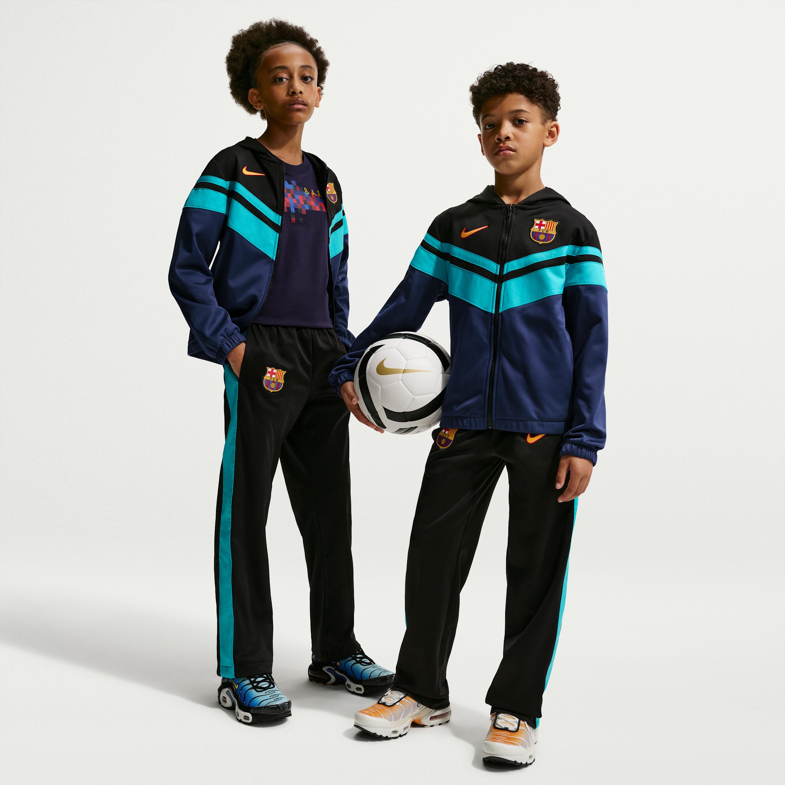 FC Barcelona Third Big Kids' Nike Dri-FIT Soccer Hooded Tracksuit by NIKE
