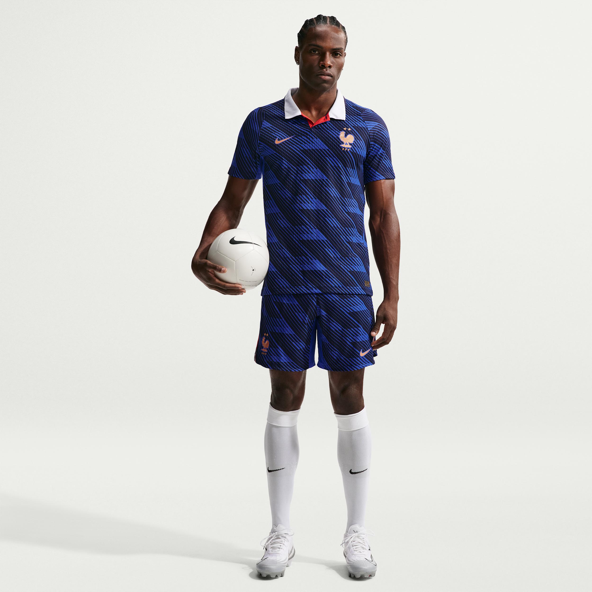 FFF 2026 Match Home Nike Men's Aero-FIT Soccer Authentic Shorts by NIKE