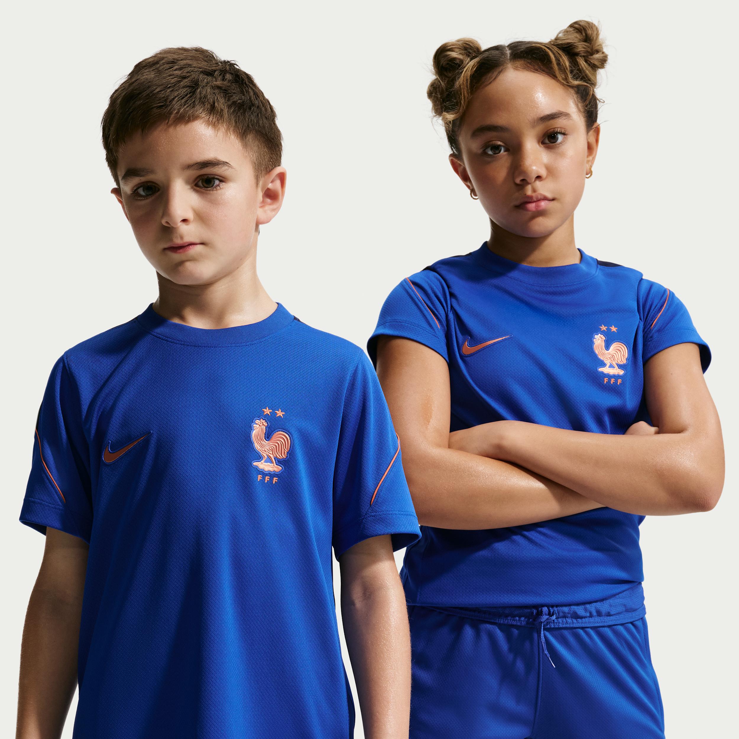 FFF Strike Big Kids' Nike Soccer Dri-FIT Short-Sleeve Top by NIKE