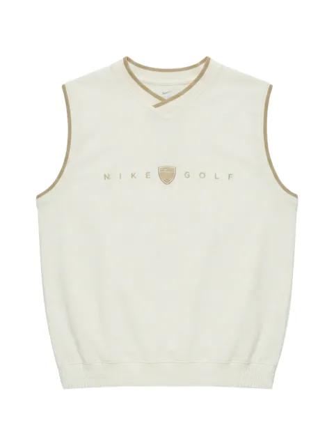 Fairway logo-embroidered V-neck vest by NIKE