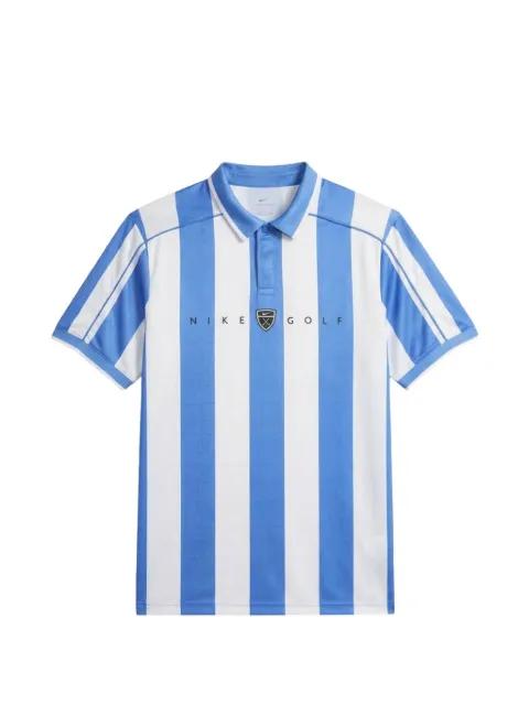 Fairway striped logo-patch polo shirt by NIKE