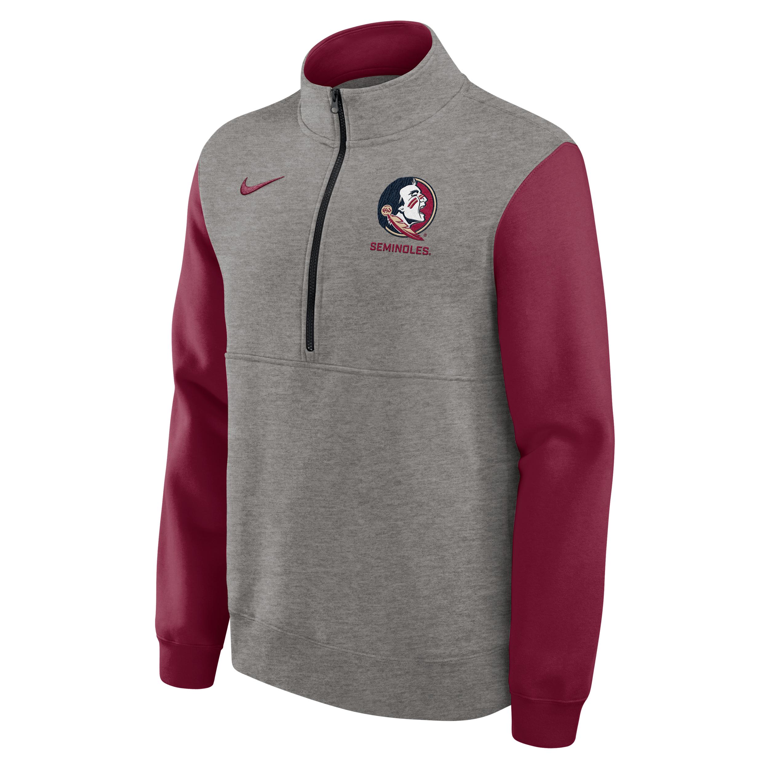 Florida State Club Nike Men's College 1/2-Zip Crew by NIKE
