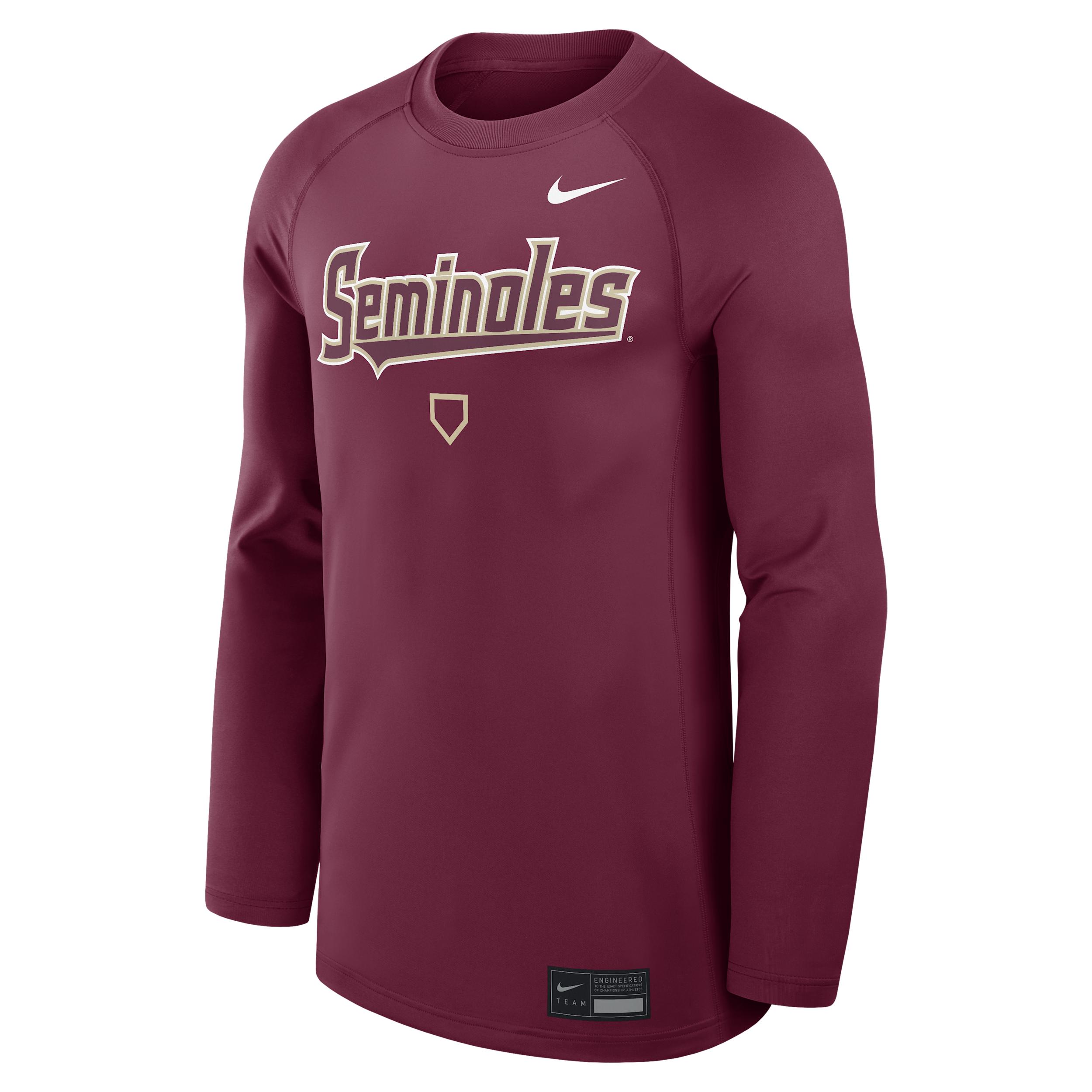 Florida State Dugout Game Time Nike Men's Dri-FIT College Long-Sleeve T-Shirt by NIKE