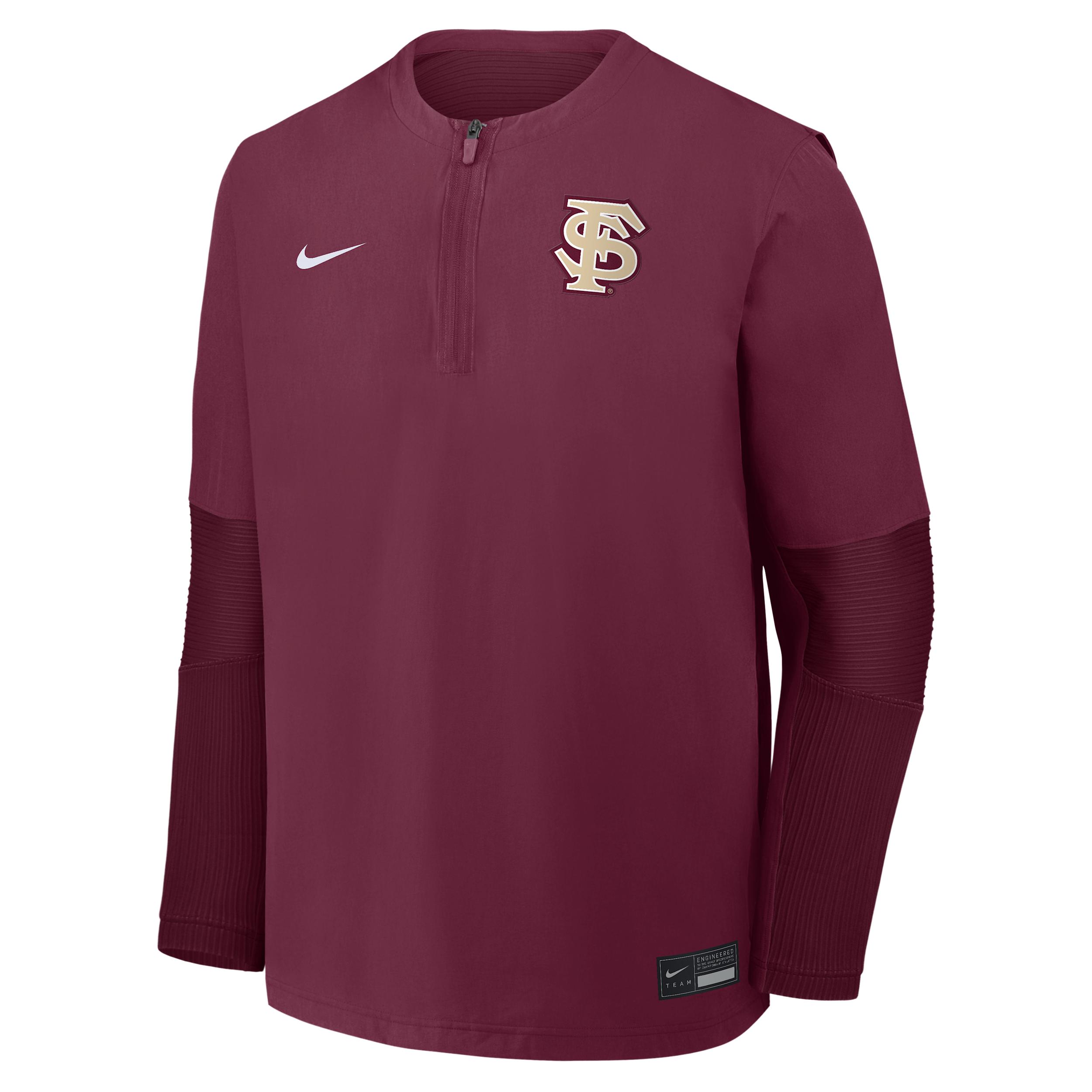Florida State Dugout Nike Men's Dri-FIT College 1/4-Zip Long-Sleeve Windshirt by NIKE