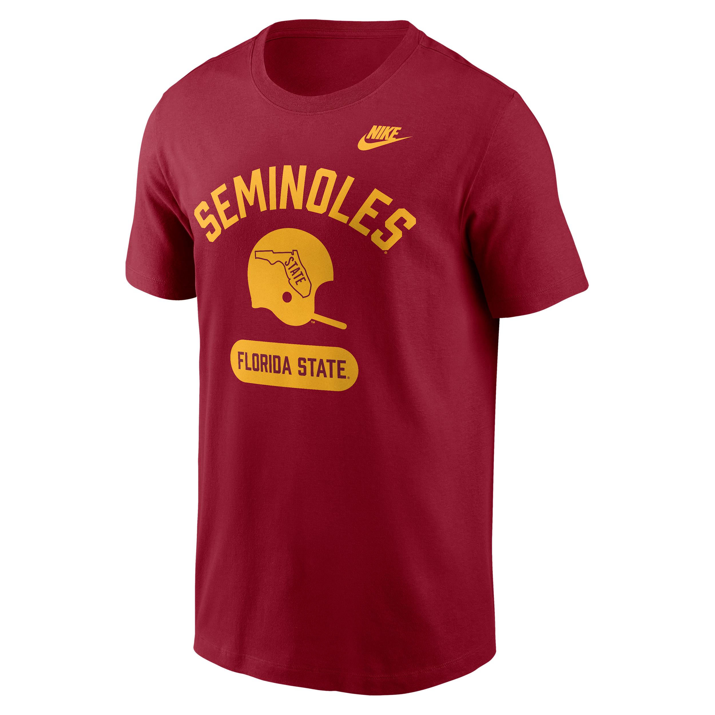 Florida State Legacy Arch Helmet Nike Men's College T-Shirt by NIKE