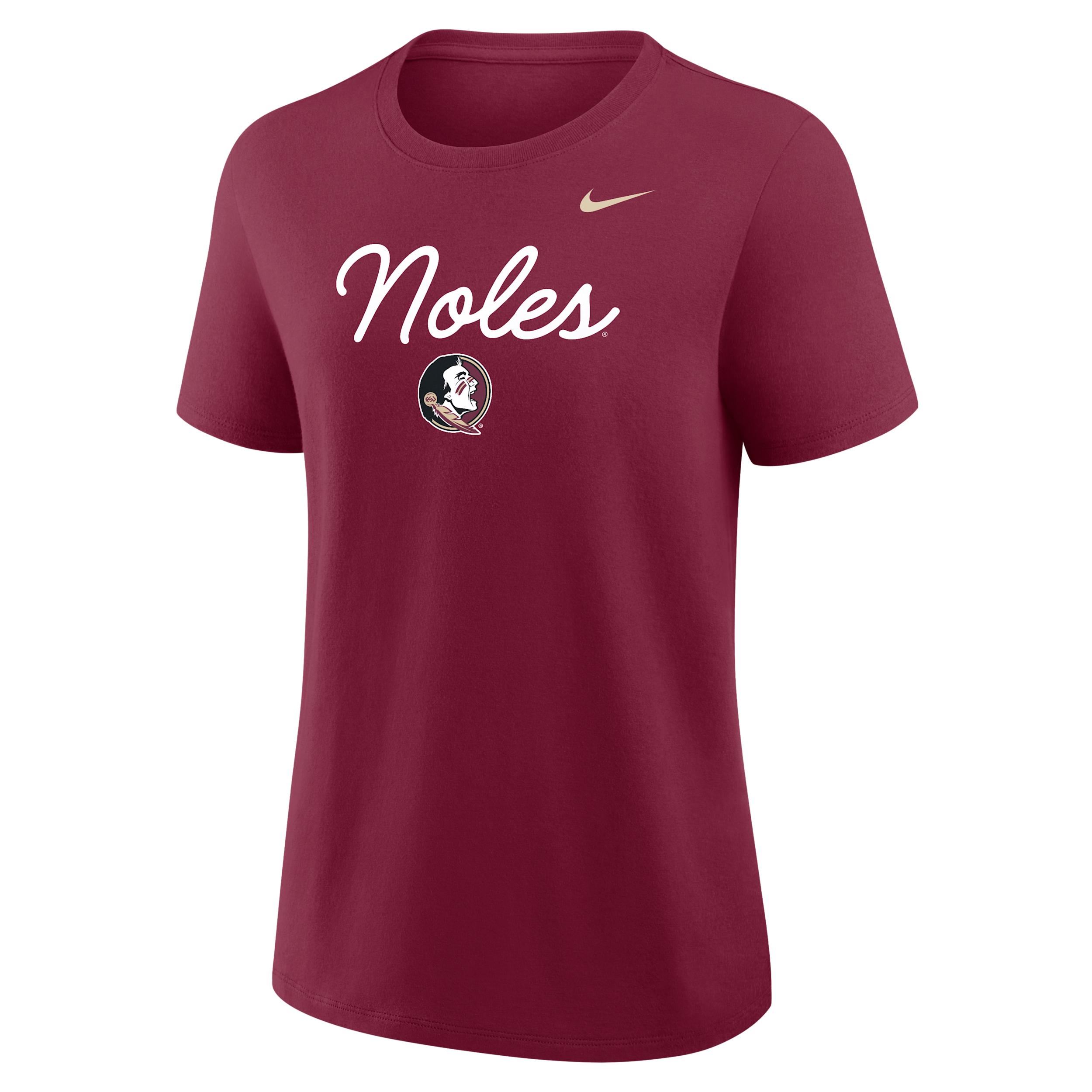 Florida State Script Mantra Logo Nike Women's College T-Shirt by NIKE