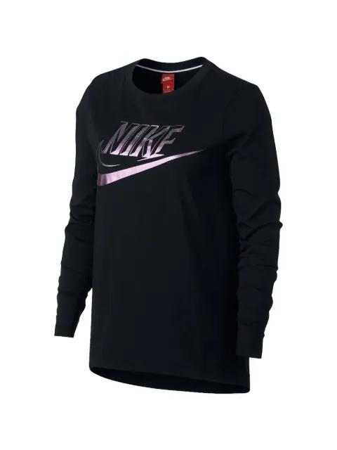 Foil Swoosh-logo long-sleeve T-shirt by NIKE