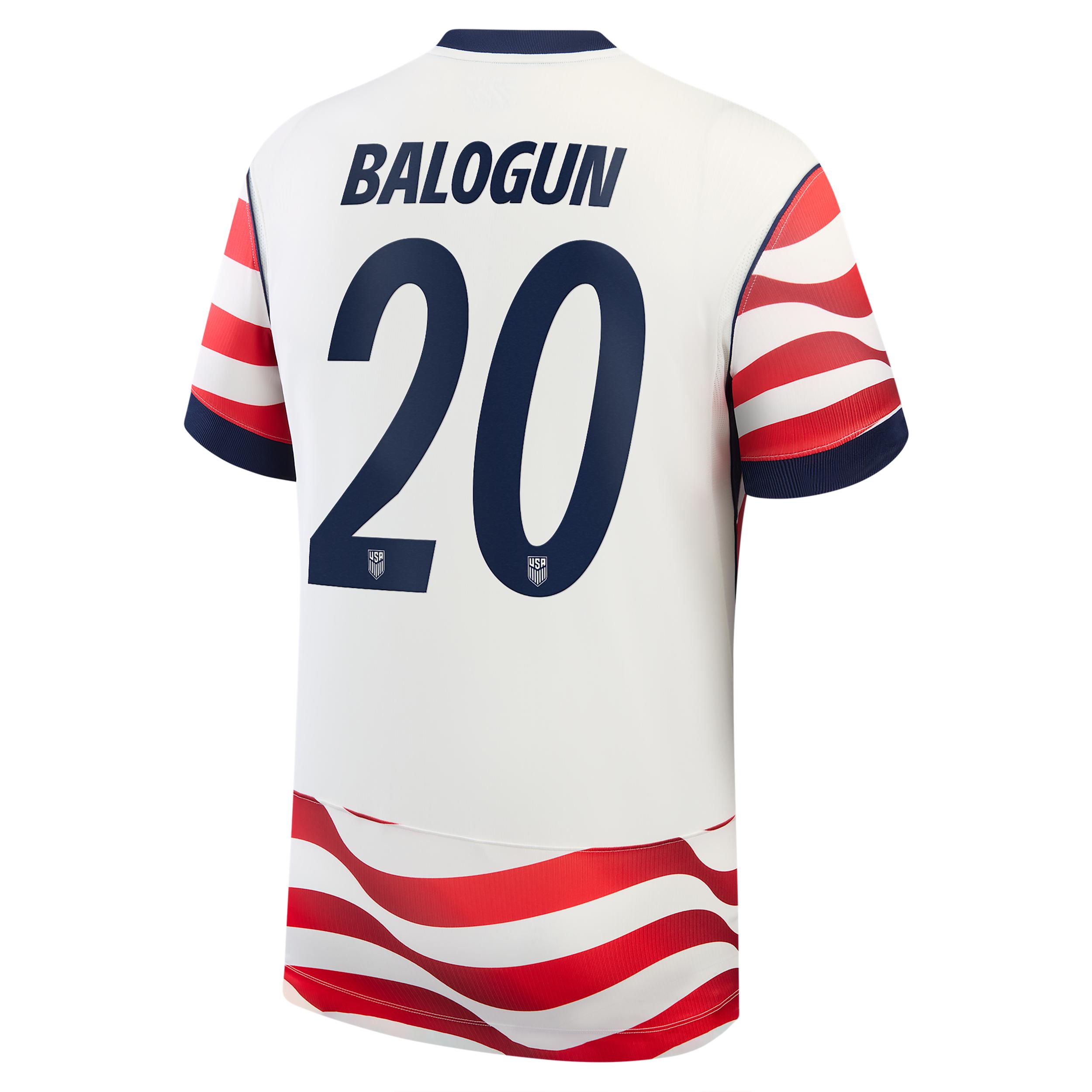 Folarin Balogun USMNT 2026 Stadium Home Nike Men's Dri-FIT Soccer Jersey by NIKE