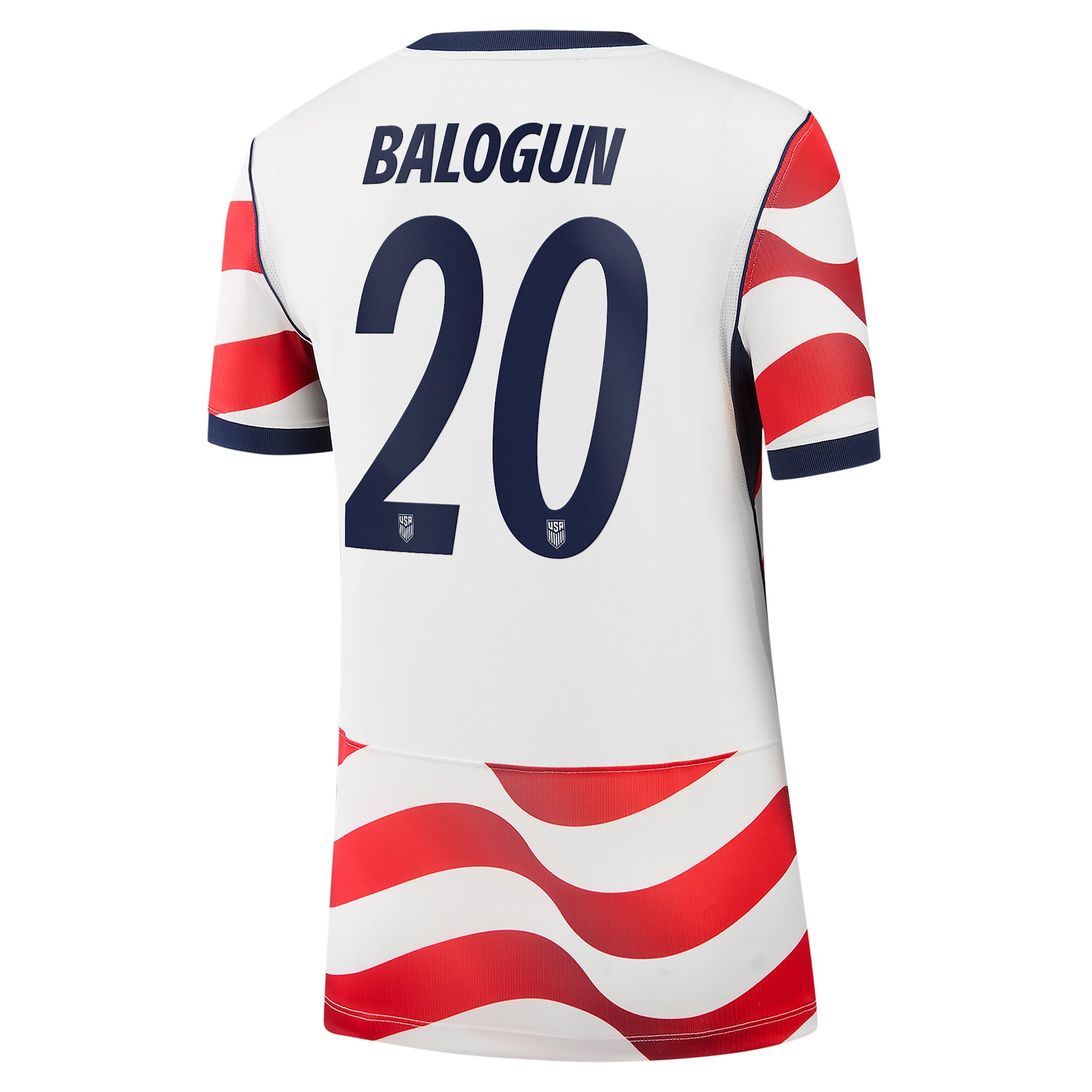 Folarin Balogun USMNT 2026 Stadium Home Nike Women's Dri-FIT Soccer Jersey by NIKE