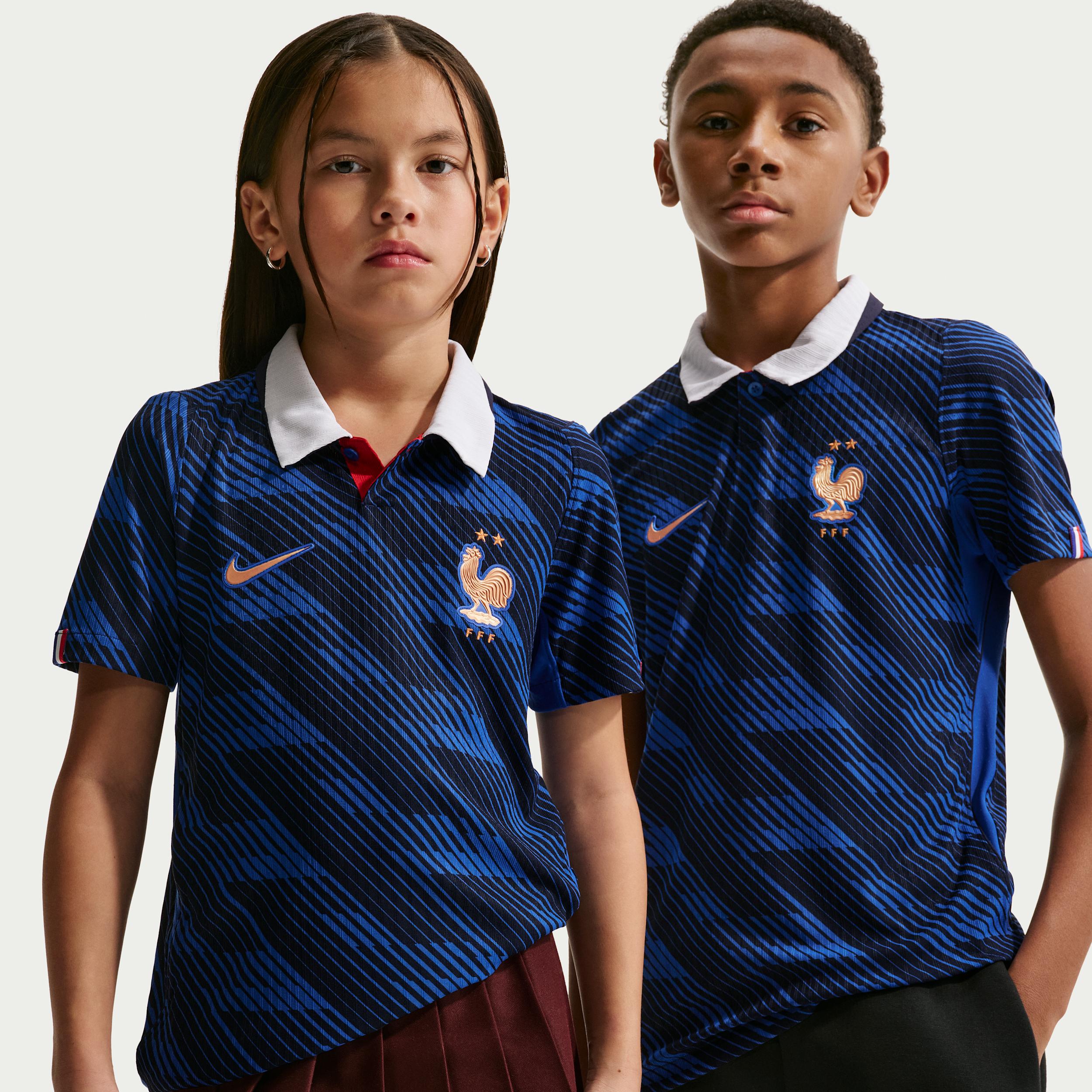 France National Team 2026 Match Home Big Kids' Nike Aero-FIT Soccer Jersey by NIKE