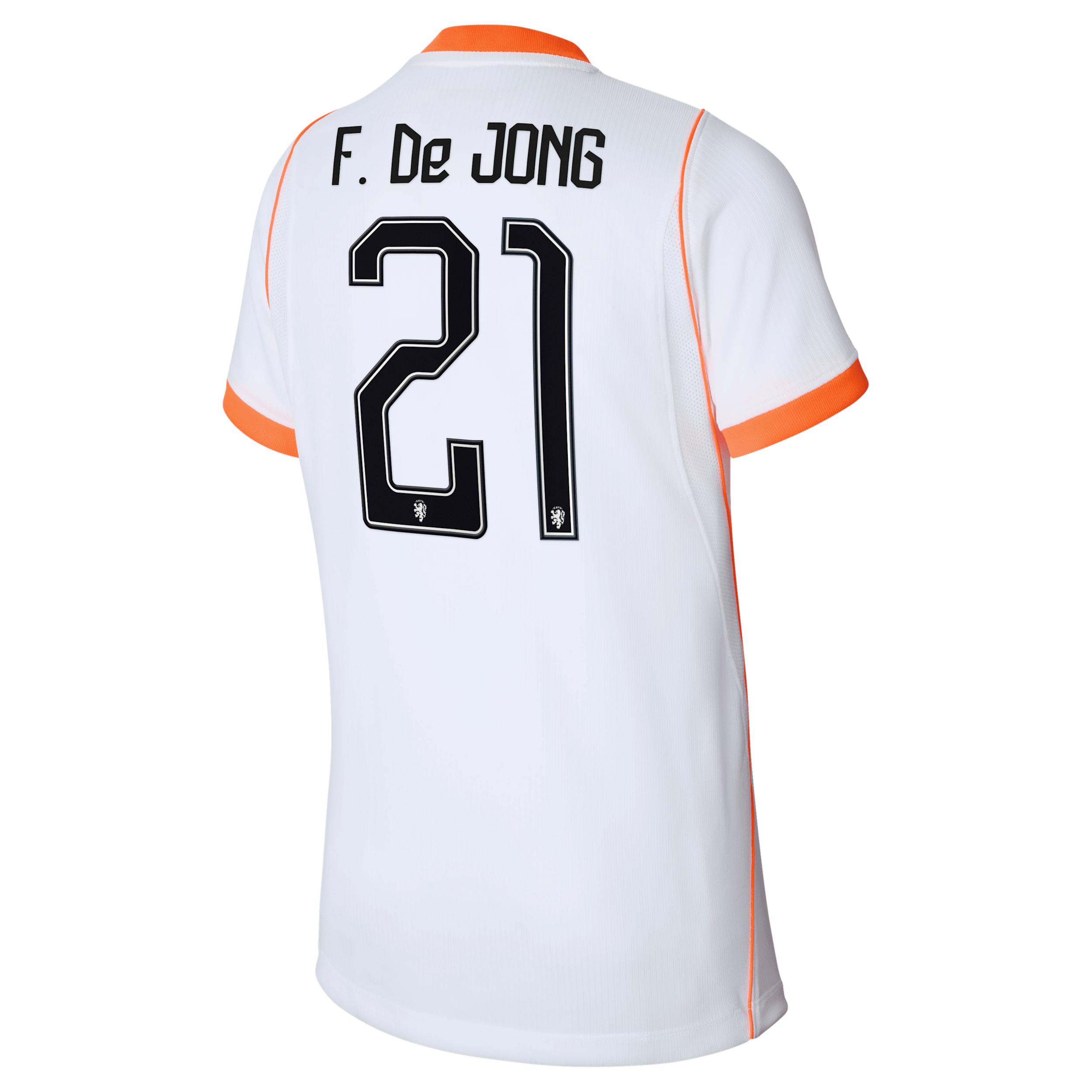 Frenkie de Jong Netherlands National Team 2026 Stadium Away Big Kids' Nike Dri-FIT Soccer Jersey by NIKE