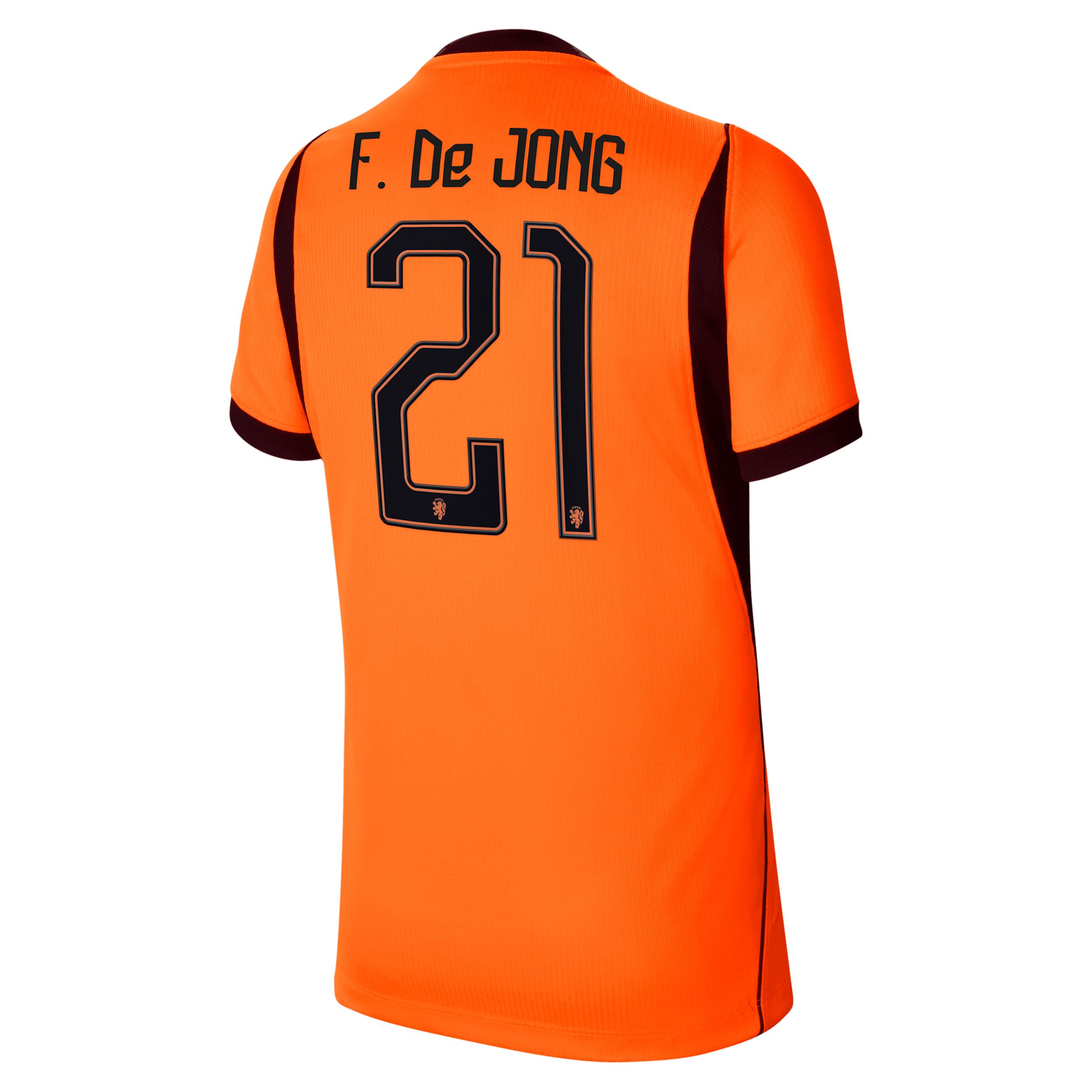 Frenkie de Jong Netherlands National Team 2026 Stadium Home Big Kids' Nike Dri-FIT Soccer Jersey by NIKE