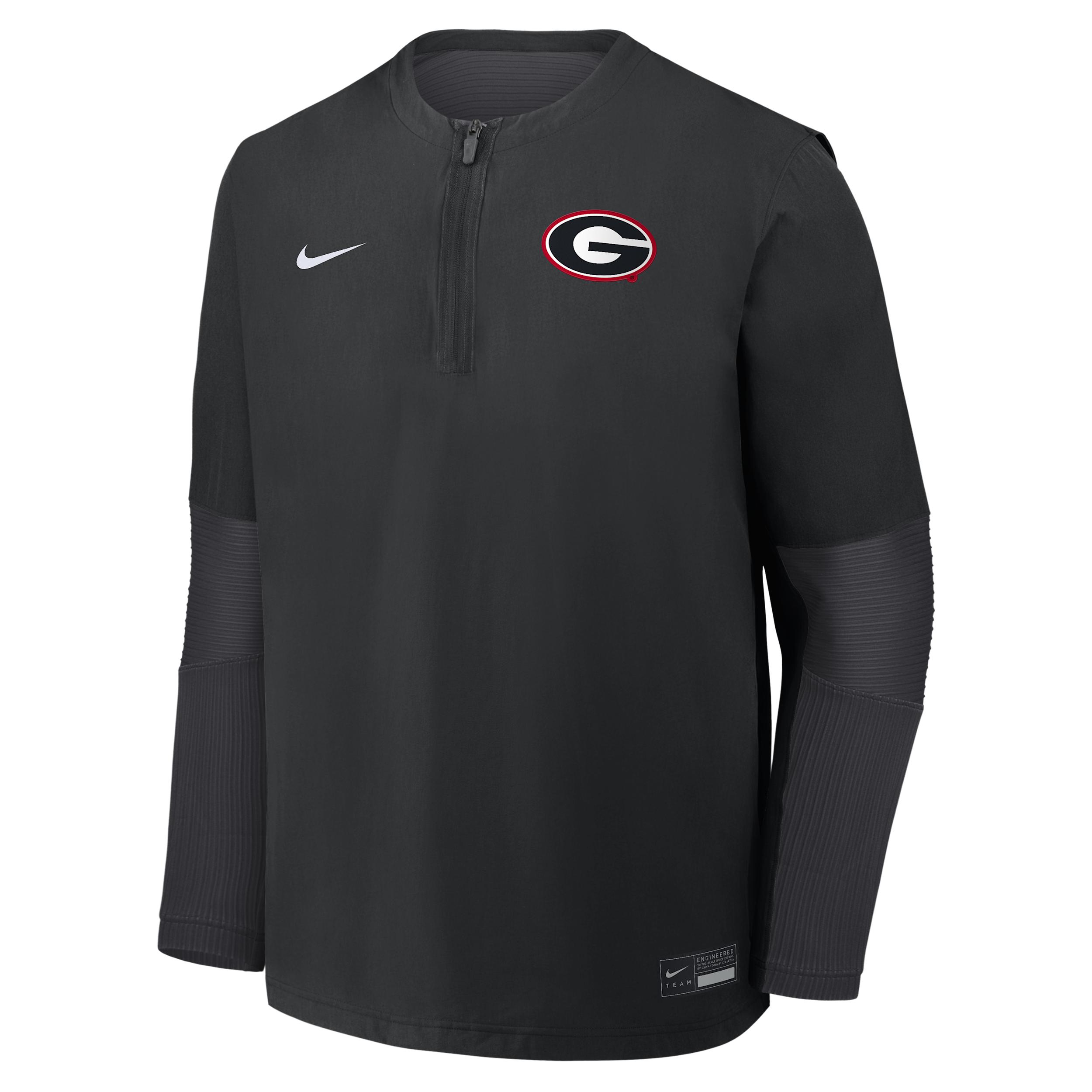 Georgia Dugout Nike Men's Dri-FIT College 1/4-Zip Long-Sleeve Windshirt by NIKE