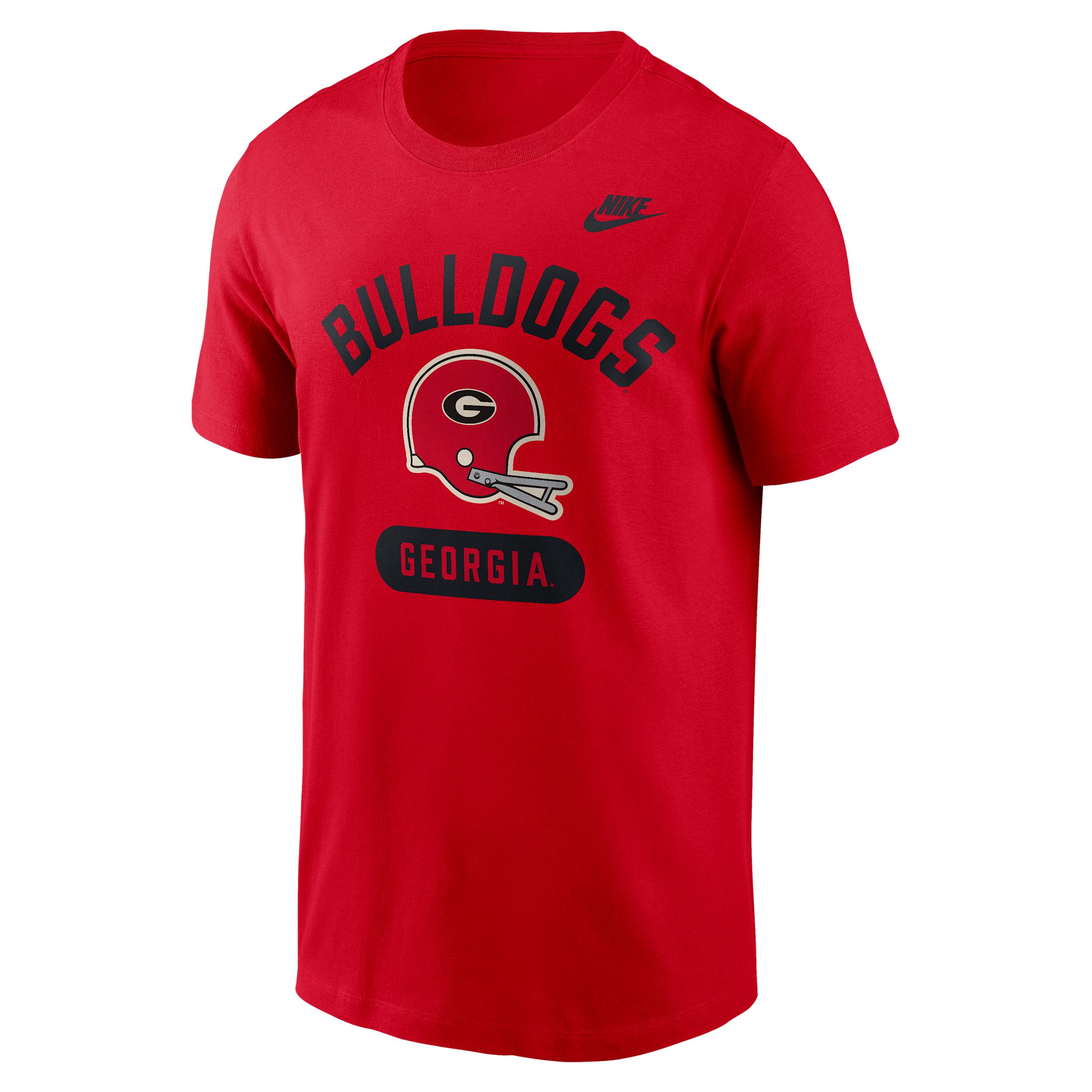Georgia Legacy Arch Helmet Nike Men's College T-Shirt by NIKE