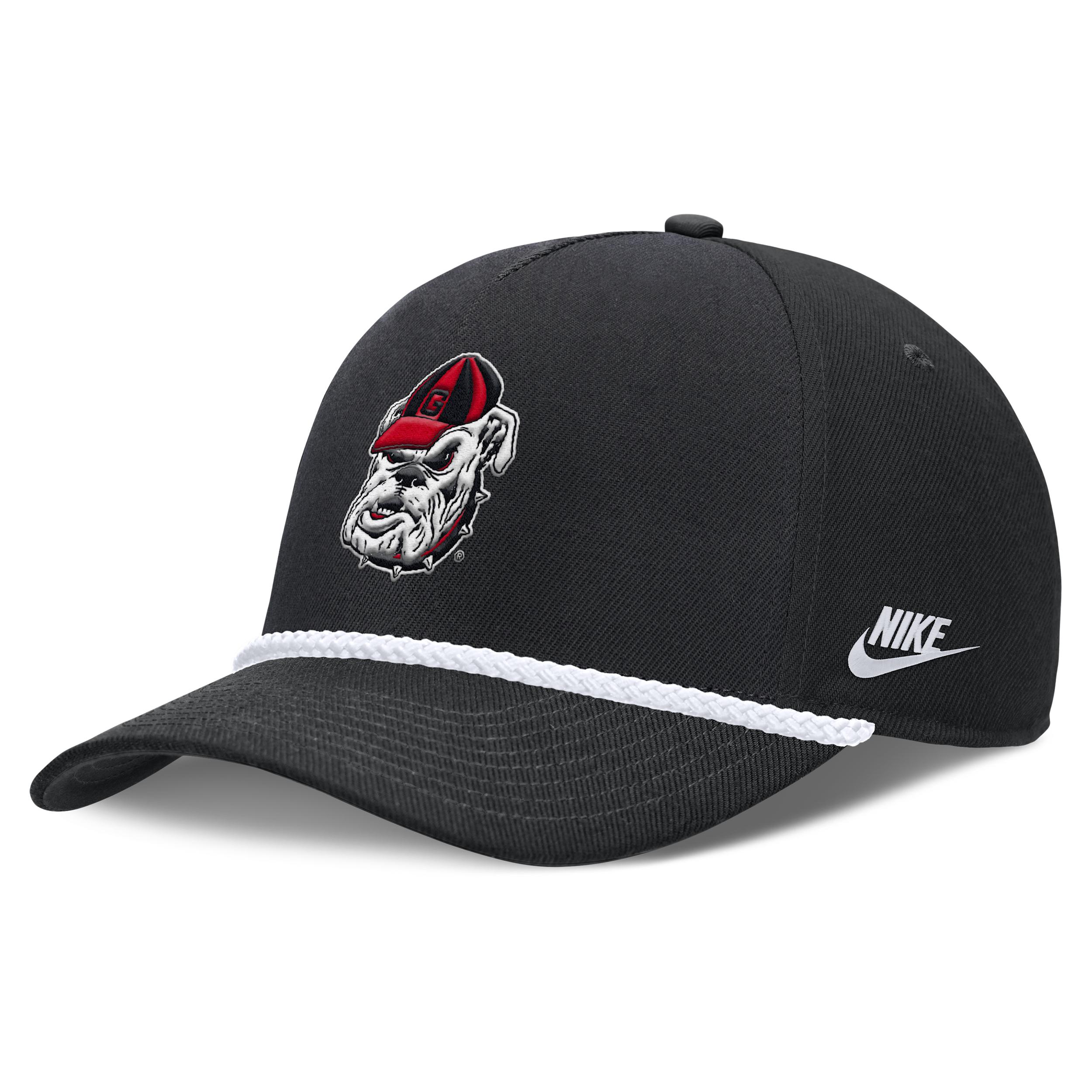 Georgia Legacy Basketball Rope Rise Nike Unisex College Adjustable Hat by NIKE
