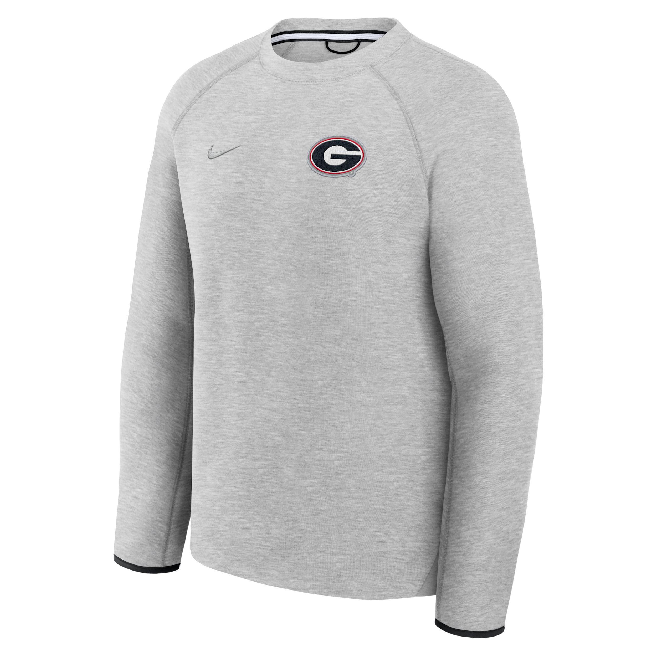 Georgia Tech Fleece Nike Men's College Pullover Crew by NIKE