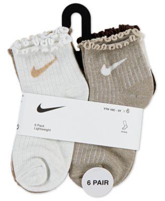 Girls' 4-7 Lettuce Ankle Socks, 6-Pack by NIKE