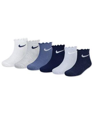 Girls' 4-7 Lettuce Ankle Socks, 6-Pack by NIKE