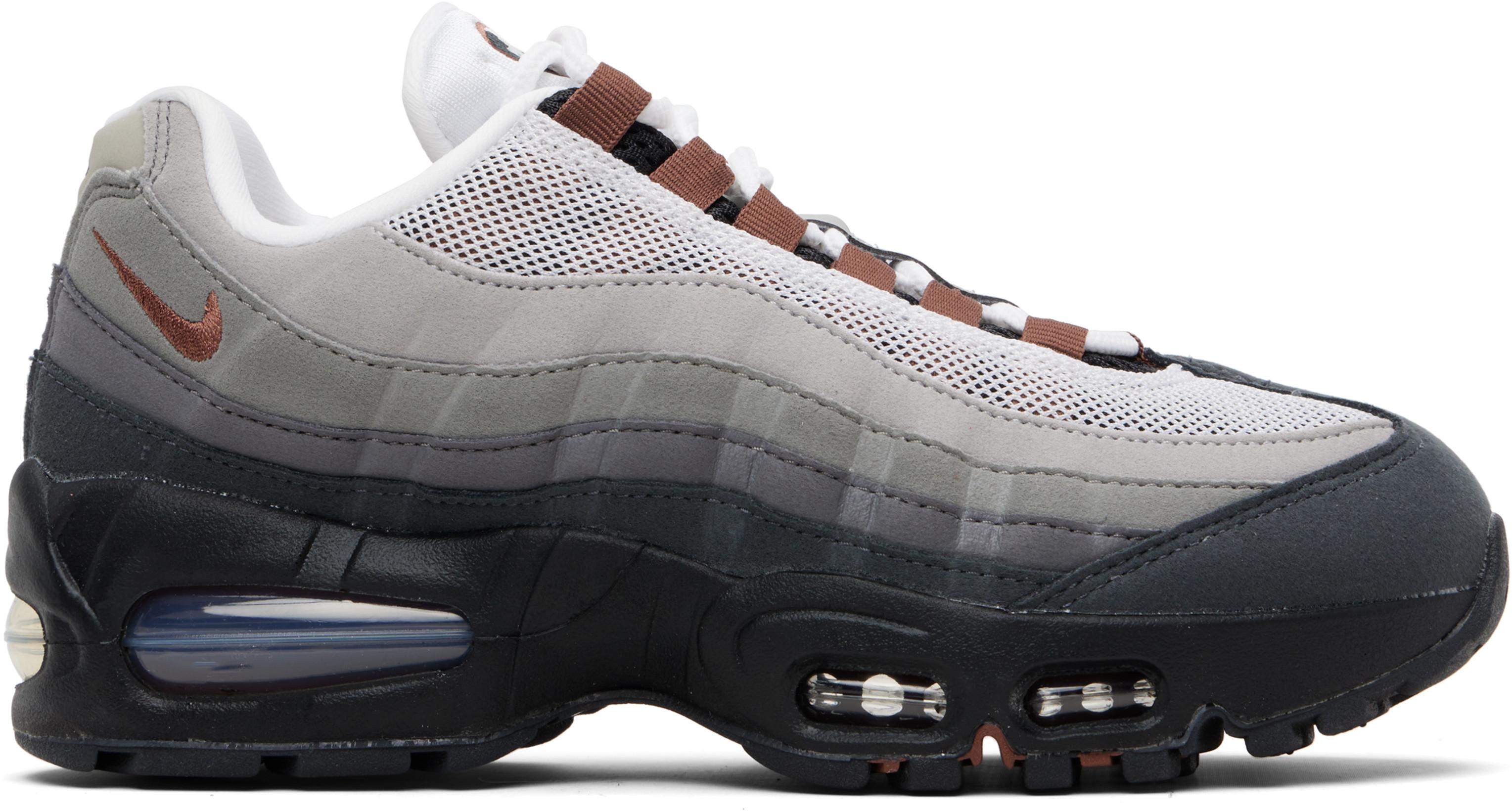 Gray Air Max 95 Big Bubble Sneakers by NIKE