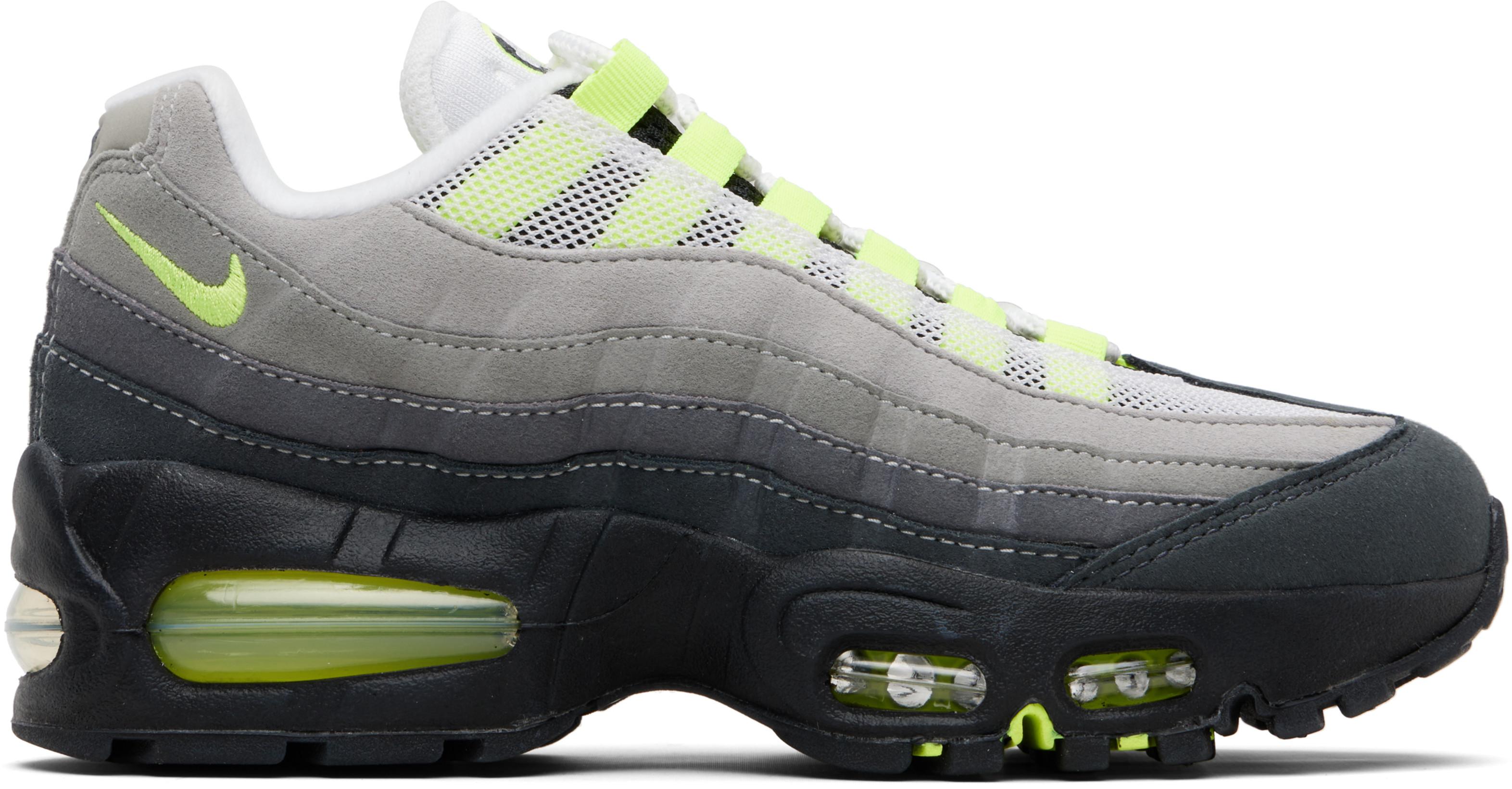 Gray Air Max 95 Big Bubble Sneakers by NIKE
