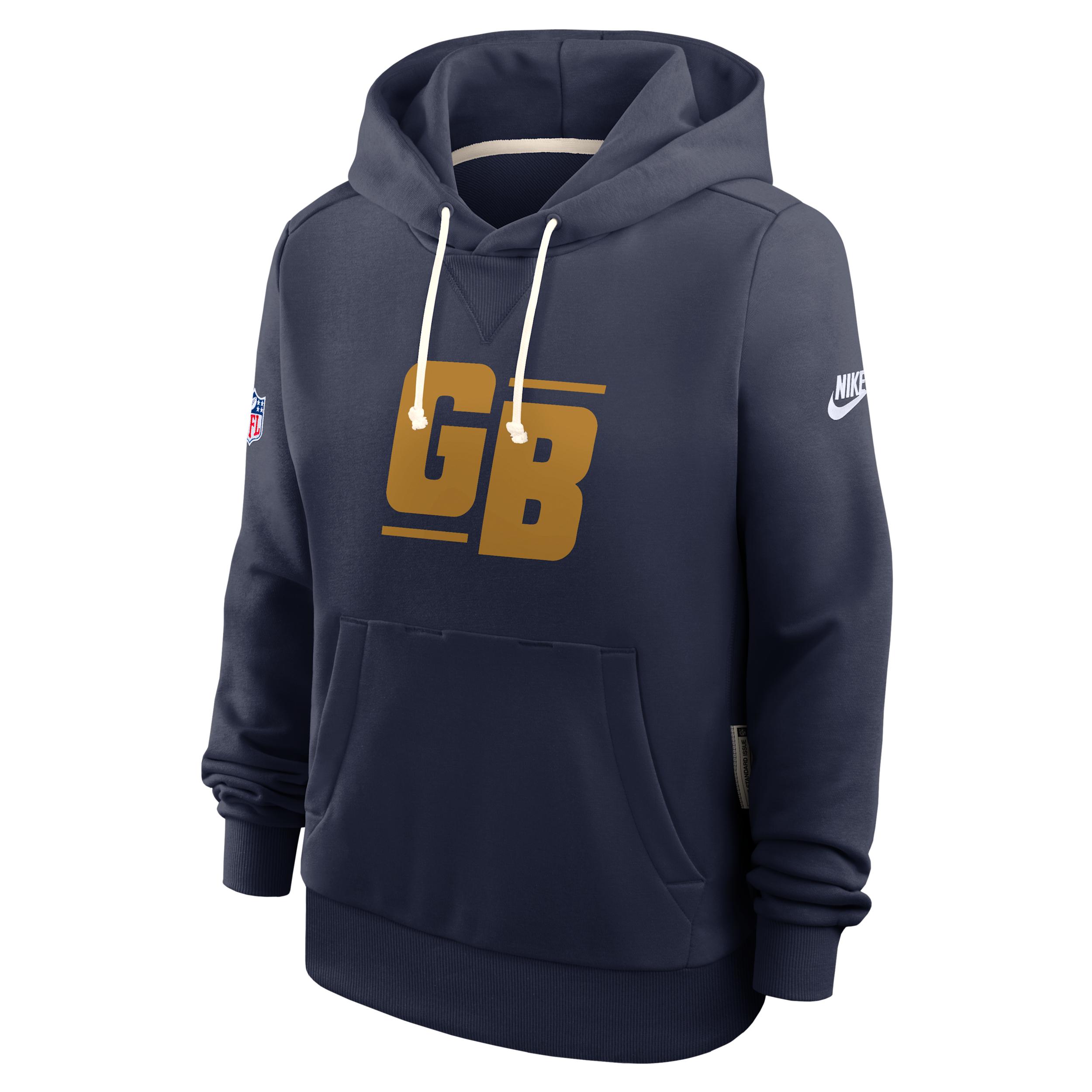 Green Bay Packers Alt Pack Nike Women's Dri-FIT NFL Pullover Hoodie by NIKE