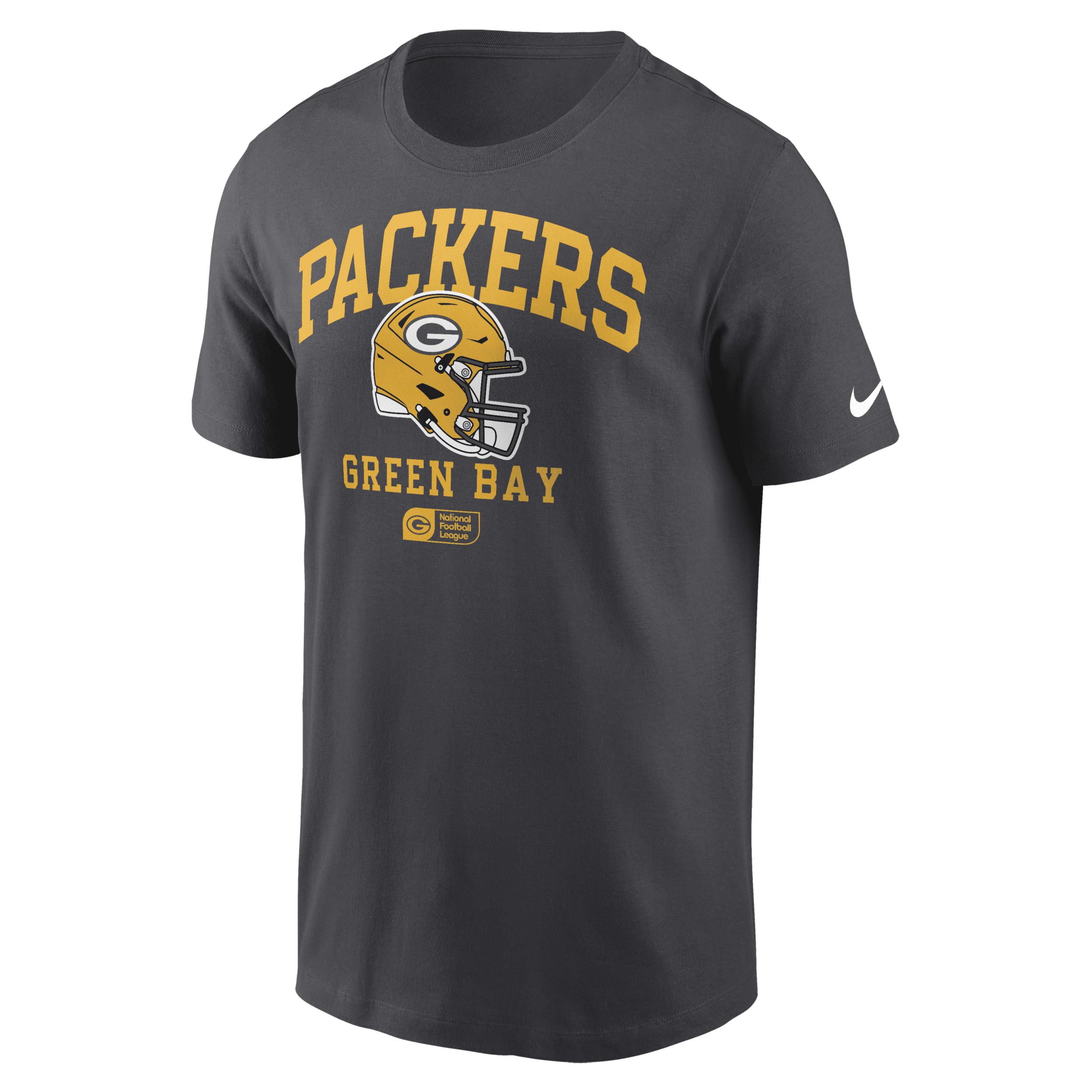 Green Bay Packers Helmet Essential Nike Men's NFL T-Shirt by NIKE