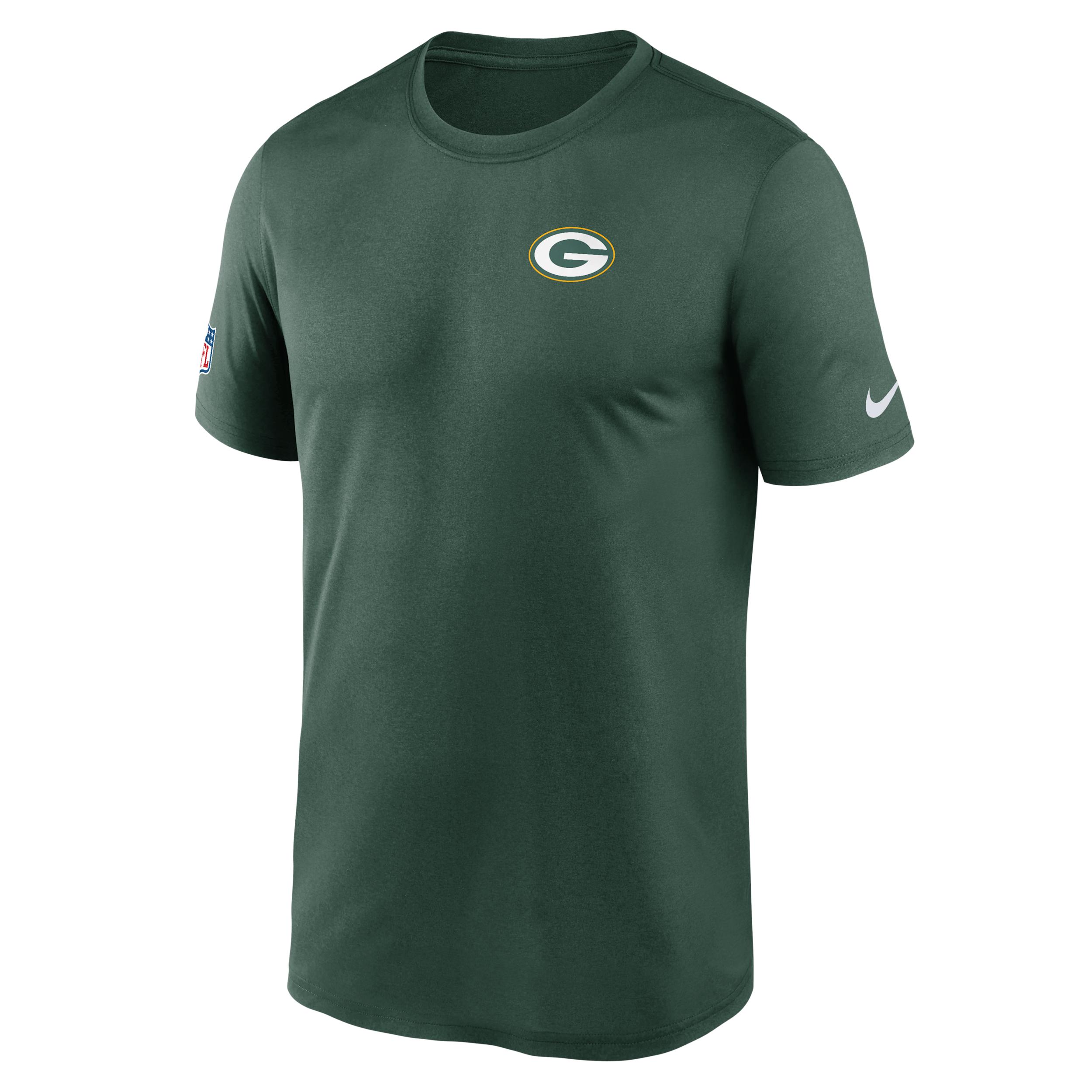 Green Bay Packers Legend Small Logo Nike Men's Dri-FIT NFL T-Shirt by NIKE