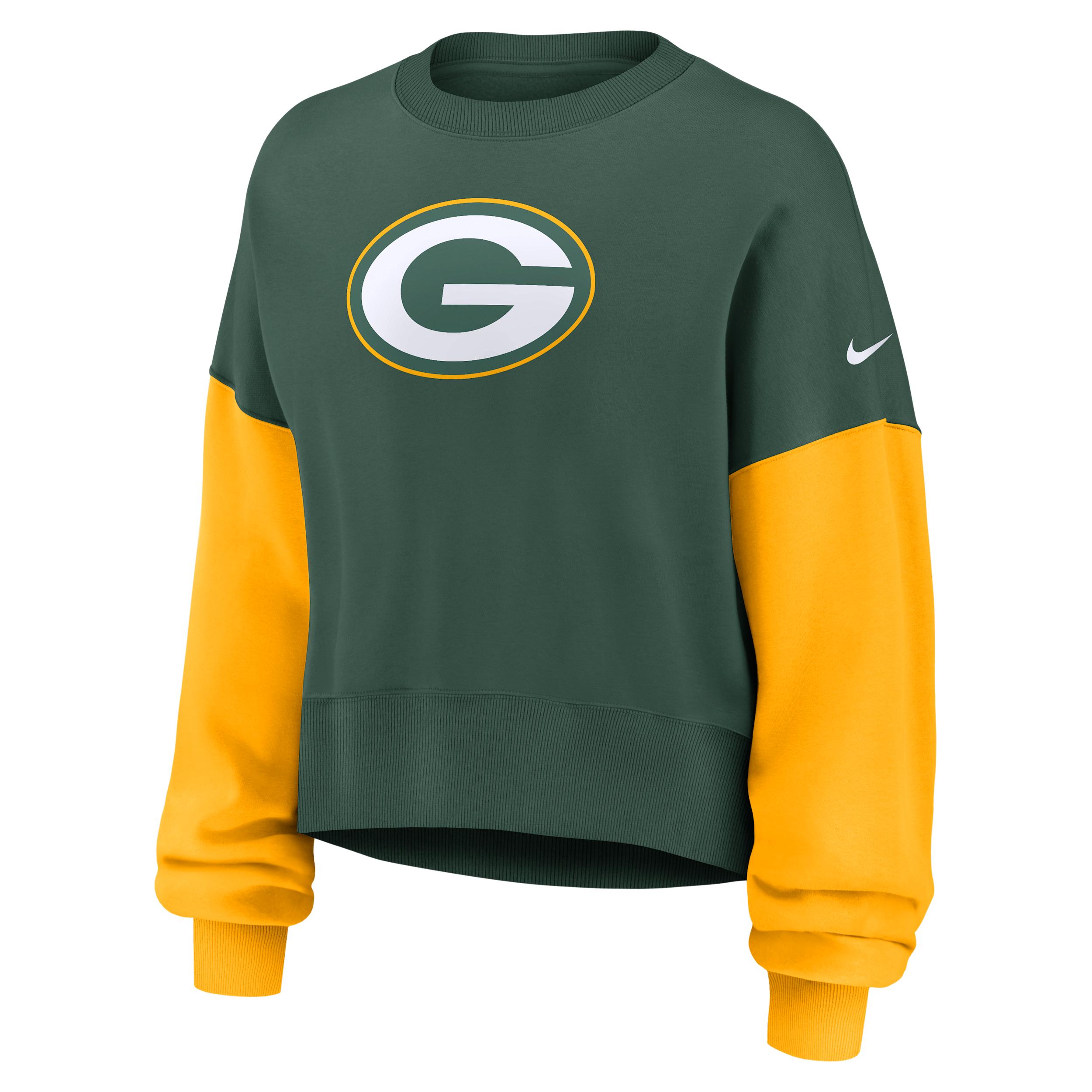 Green Bay Packers Nike Women's NFL Pullover Crew by NIKE