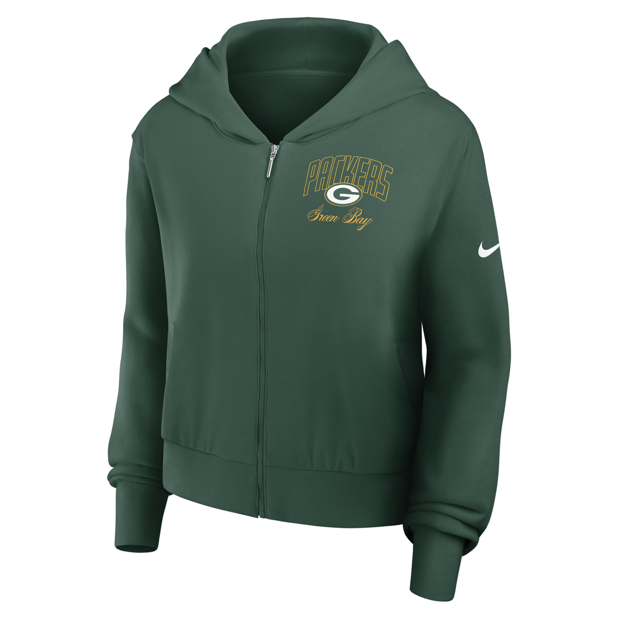 Green Bay Packers Primetime Nike Women's NFL Full-Zip Hoodie by NIKE