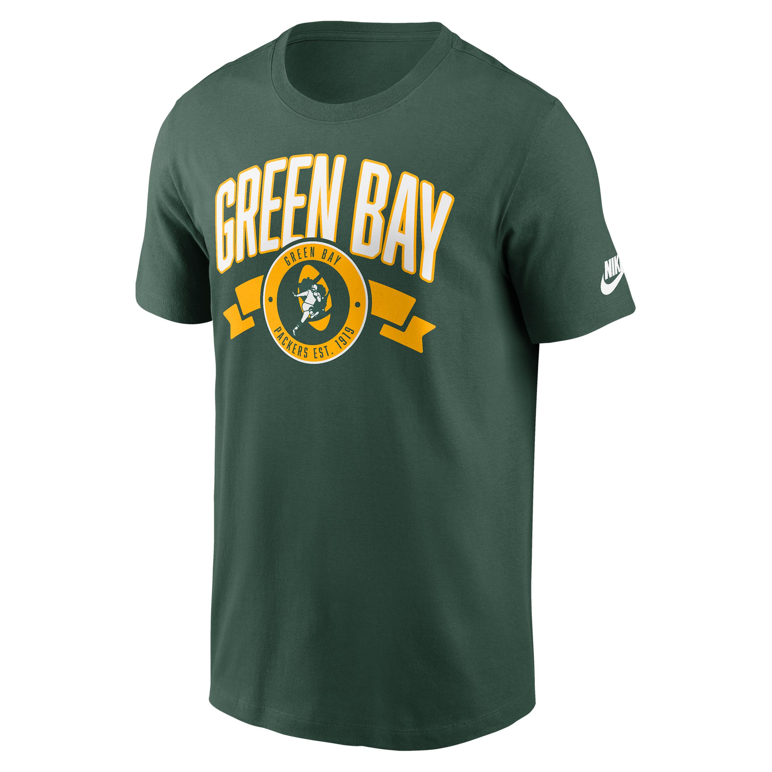 Green Bay Packers Rewind Front And Back Hit Essential Nike Men's NFL T-Shirt by NIKE